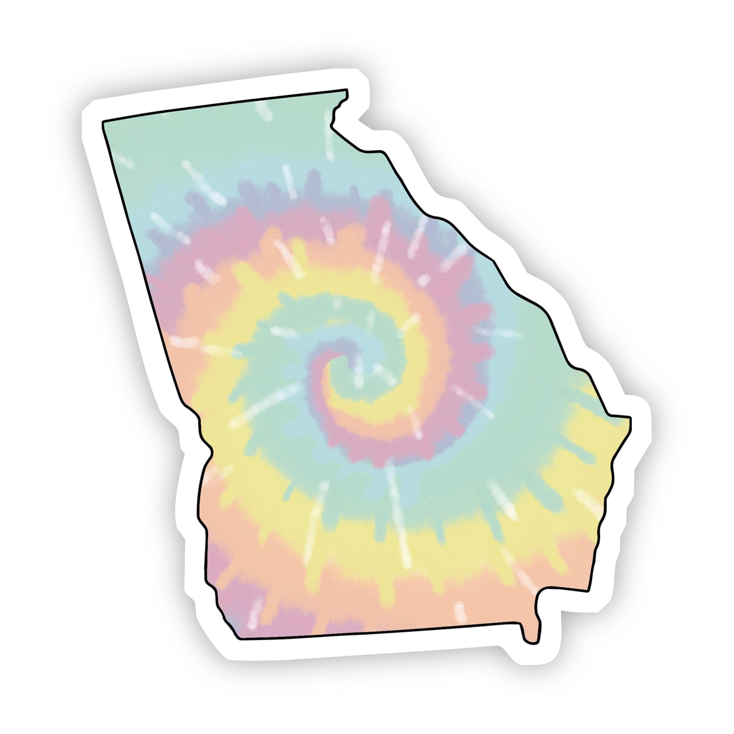  Georgia Tie Dye Sticker、mySite、elrpsem3k