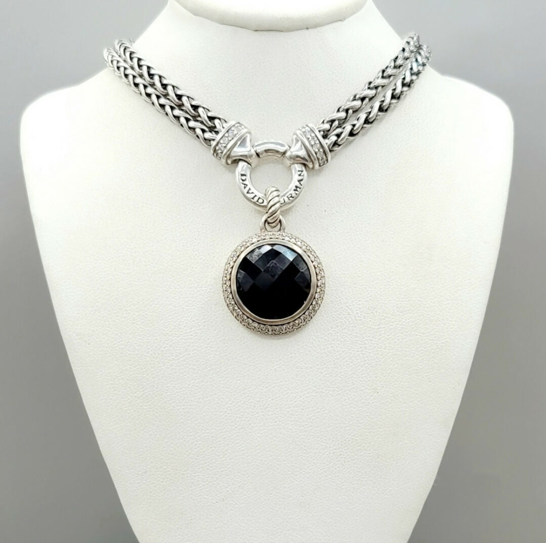 David Yurman Cerise Pendant 鈥?18mm Black Onyx & Diamonds、mySite、hinf8tx79