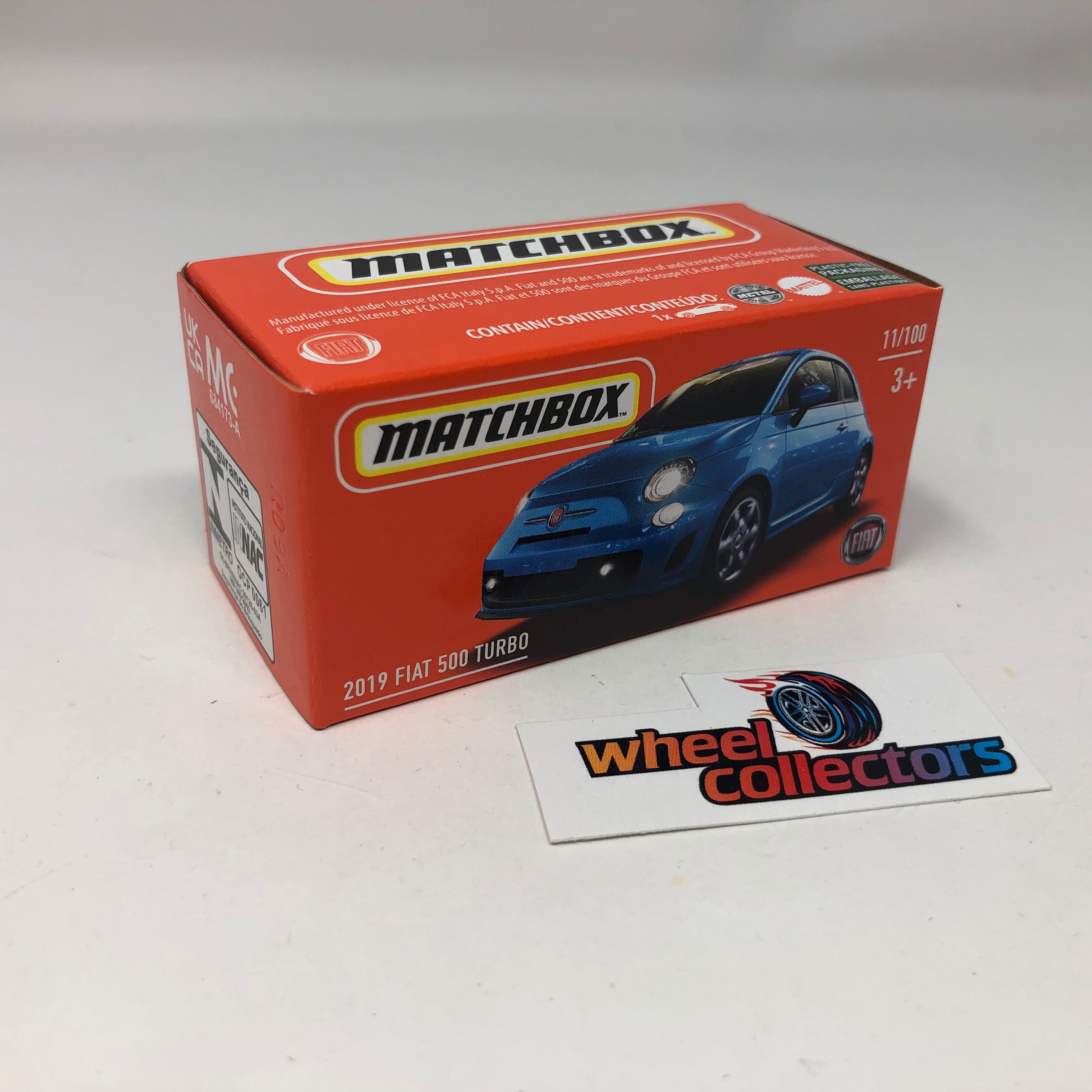 2019 Fiat 500 Turbo * Blue * Matchbox POWER GRABS、mySite、hgirdovlk