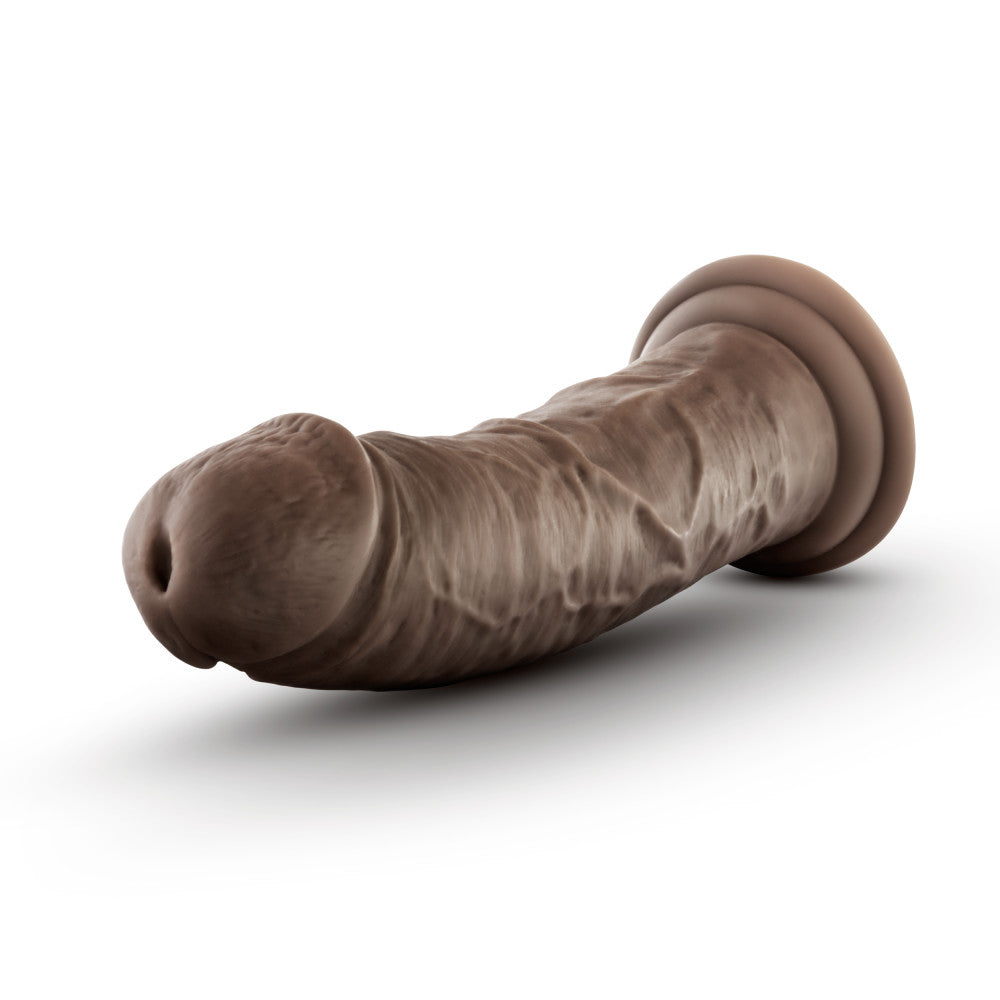 Dr. Skin Glide By Blush® | Realistic Chocolate 8-Inch Long Self-Lubricating Dildo With Suction Cup Base、mySite、bottomscart