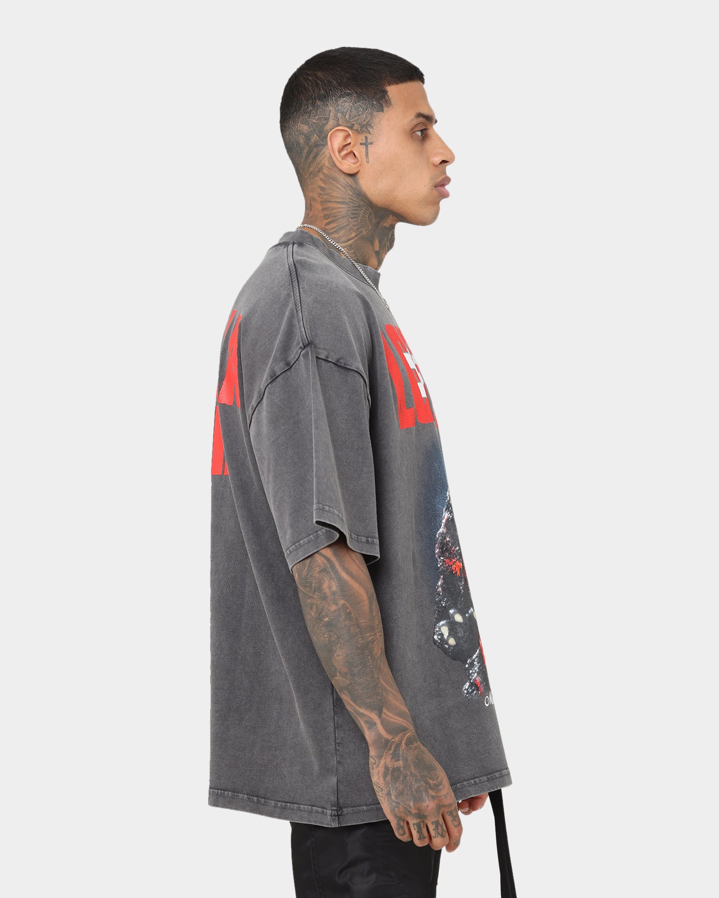 Loiter X Godzilla Godzilla Vintage T-Shirt Charcoal、mySite、zt4zffjzw