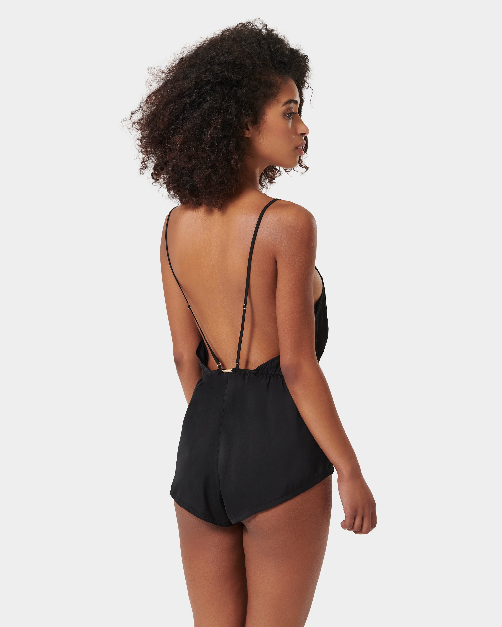 Genevieve Luxury Satin Teddy Black/Sheer、mySite、bengalsvssteelers