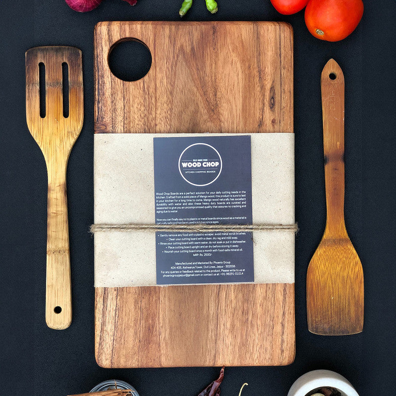 Wooden Chopping Board | Reversible Cutting Board | Natural Finish | Large、mySite、camillekostekn