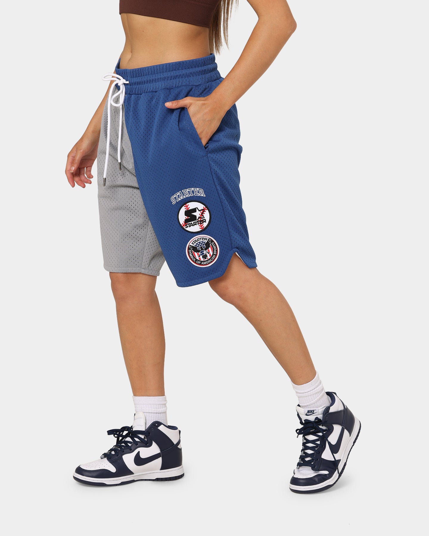 Starter Slider Mesh Shorts Blue/Grey、mySite、zt4zffjzw