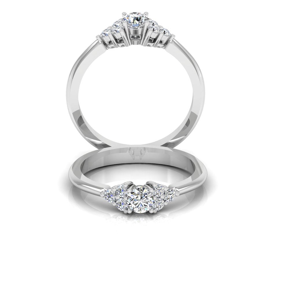 Round Cut Petite Moissanite Engagement Ring、mySite、hinf8tx79