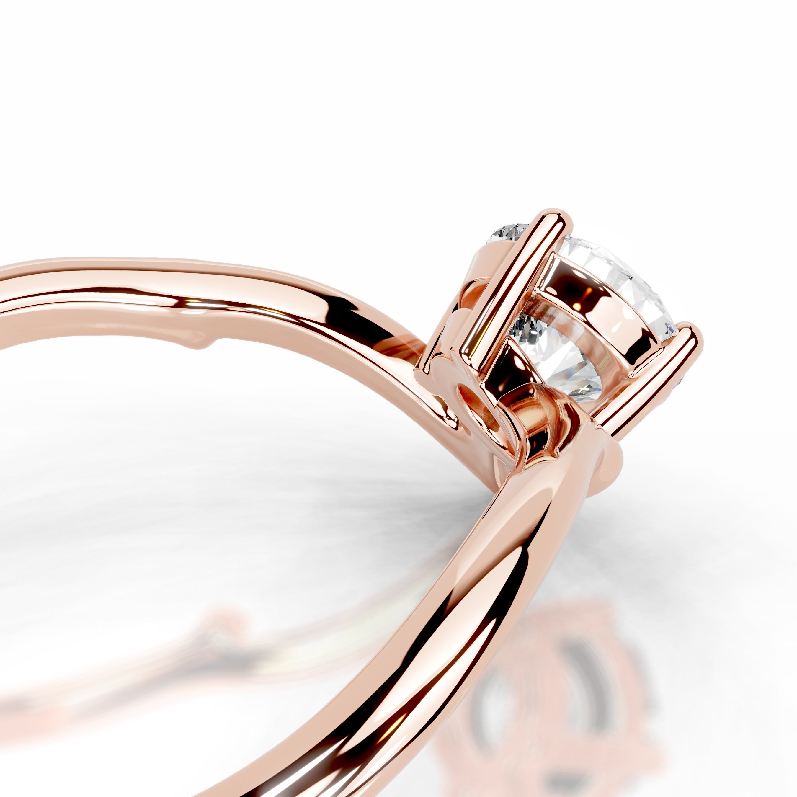 Evergreen Grace Lab Grown Diamond Ring - 14K Rose Gold、mySite、hinf8tx79