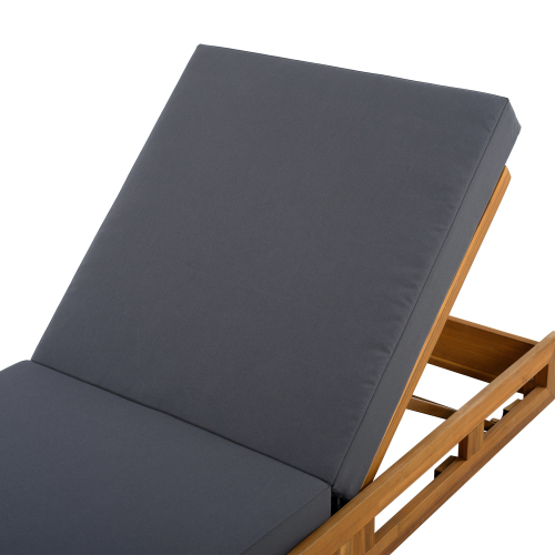 LOUNGE CHAISE SET, ACACIA WOOD WITH WATER-RESISTANT LOUNGE CUSHIONS (CREAM & 4 INCH THICK) - MATCHING DARK GREY VERSION AVAILABLE、、eastwooduniform