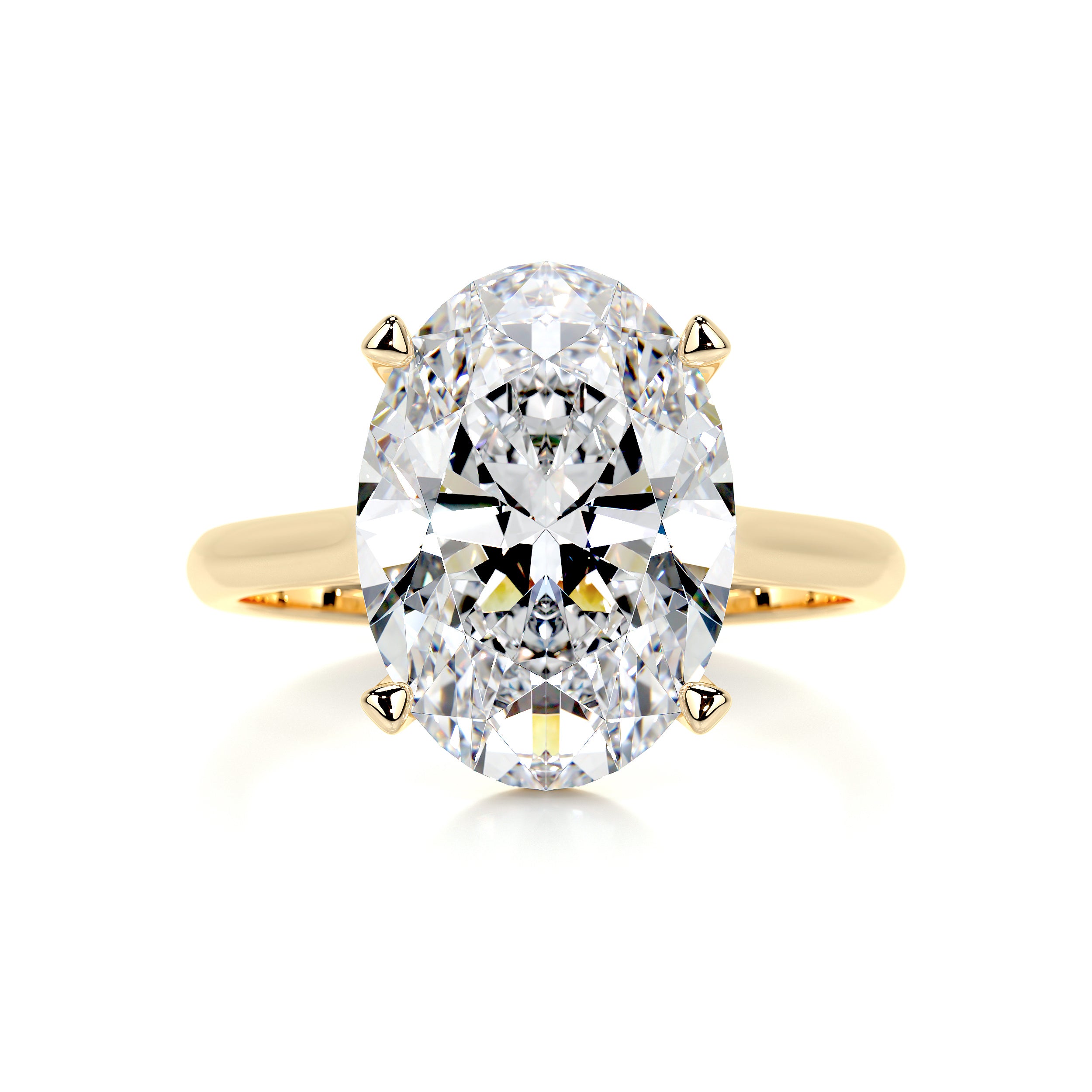 Ozi Moissanite Ring -18K Yellow Gold、mySite、hinf8tx79