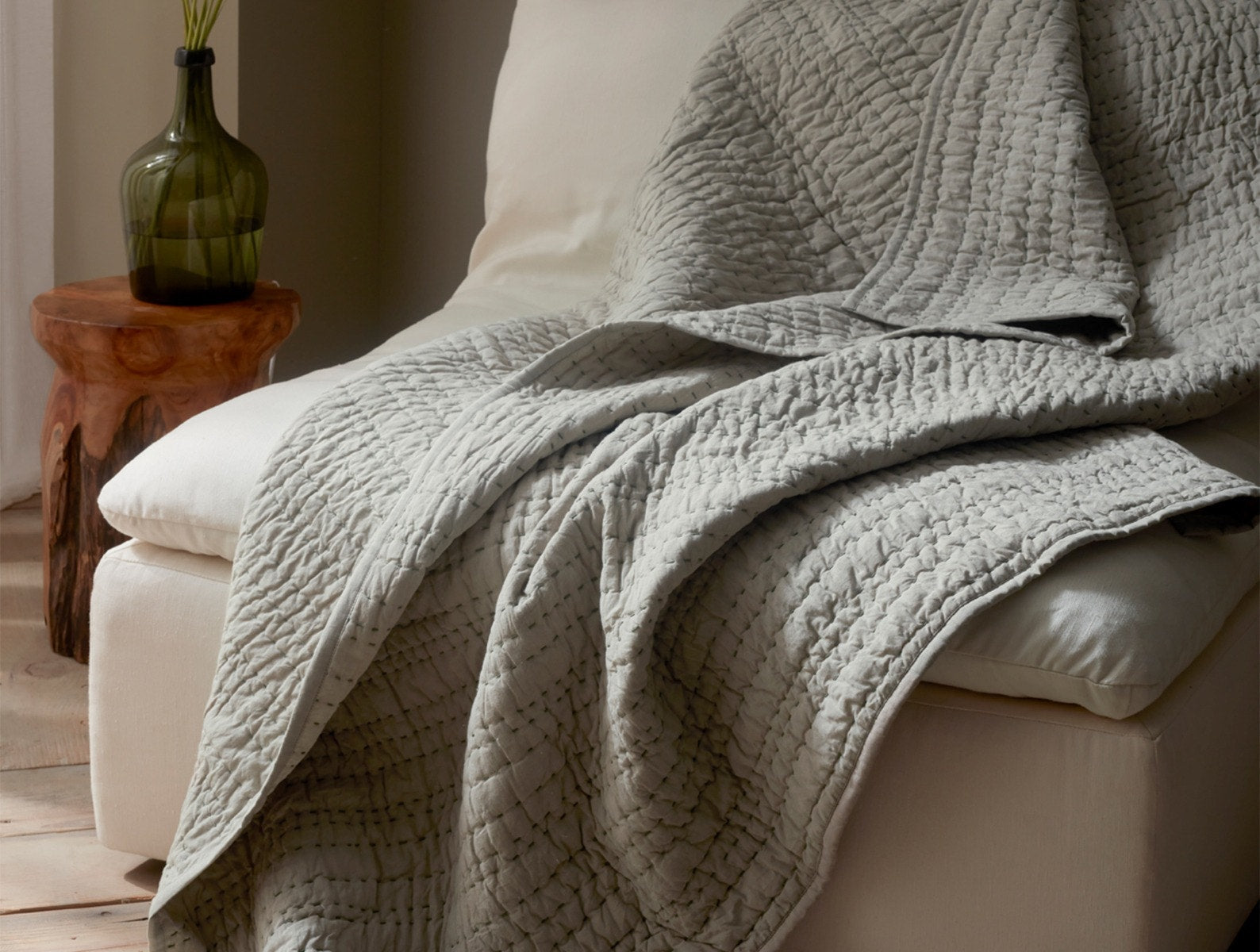  Channel Handstitched Organic Throw - Renewed、mySite、sugarbowlscore