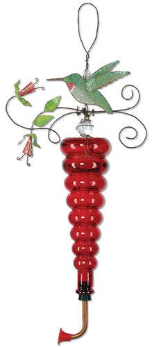 Hummingbird Feeder Metal Art Porch, Patio or Garden Decoration *、mySite、g9winljtr