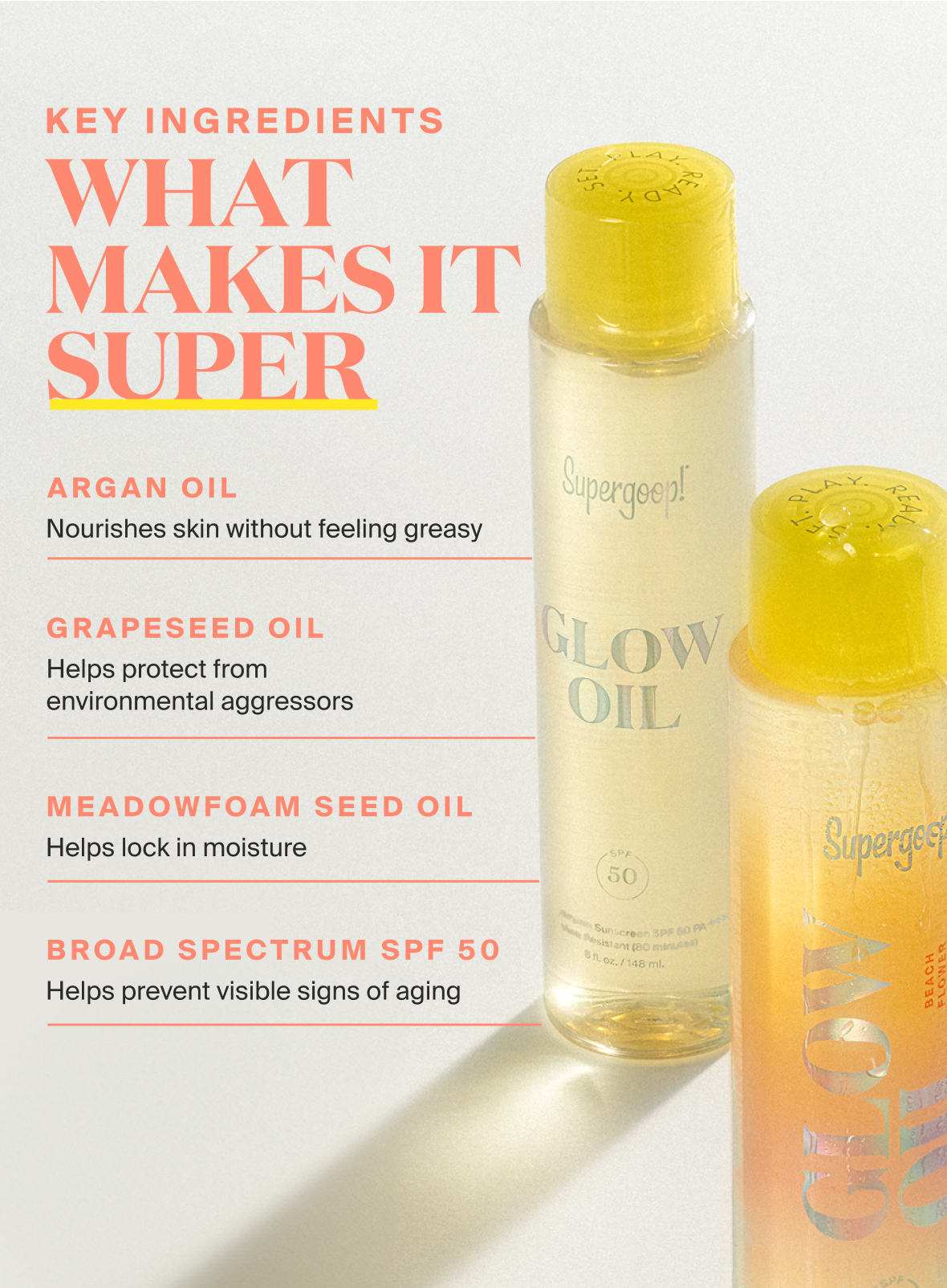  Glow Oil SPF 50 Body Oil、mySite、ghnorth