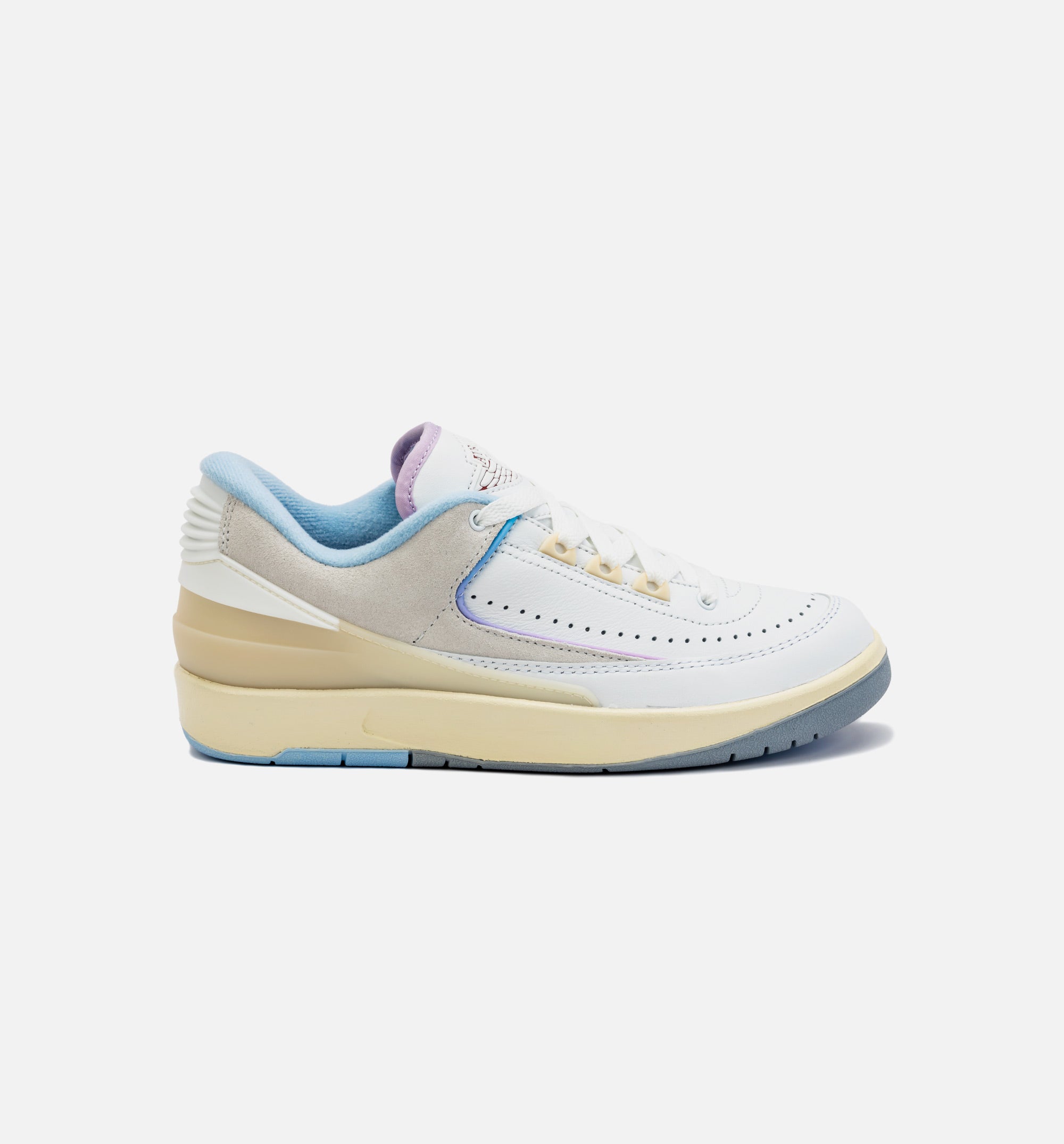 Air Jordan 2 Retro Low Summit White Ice Blue Womens Lifestyle Shoe - White/Blue、mySite、dreamappss