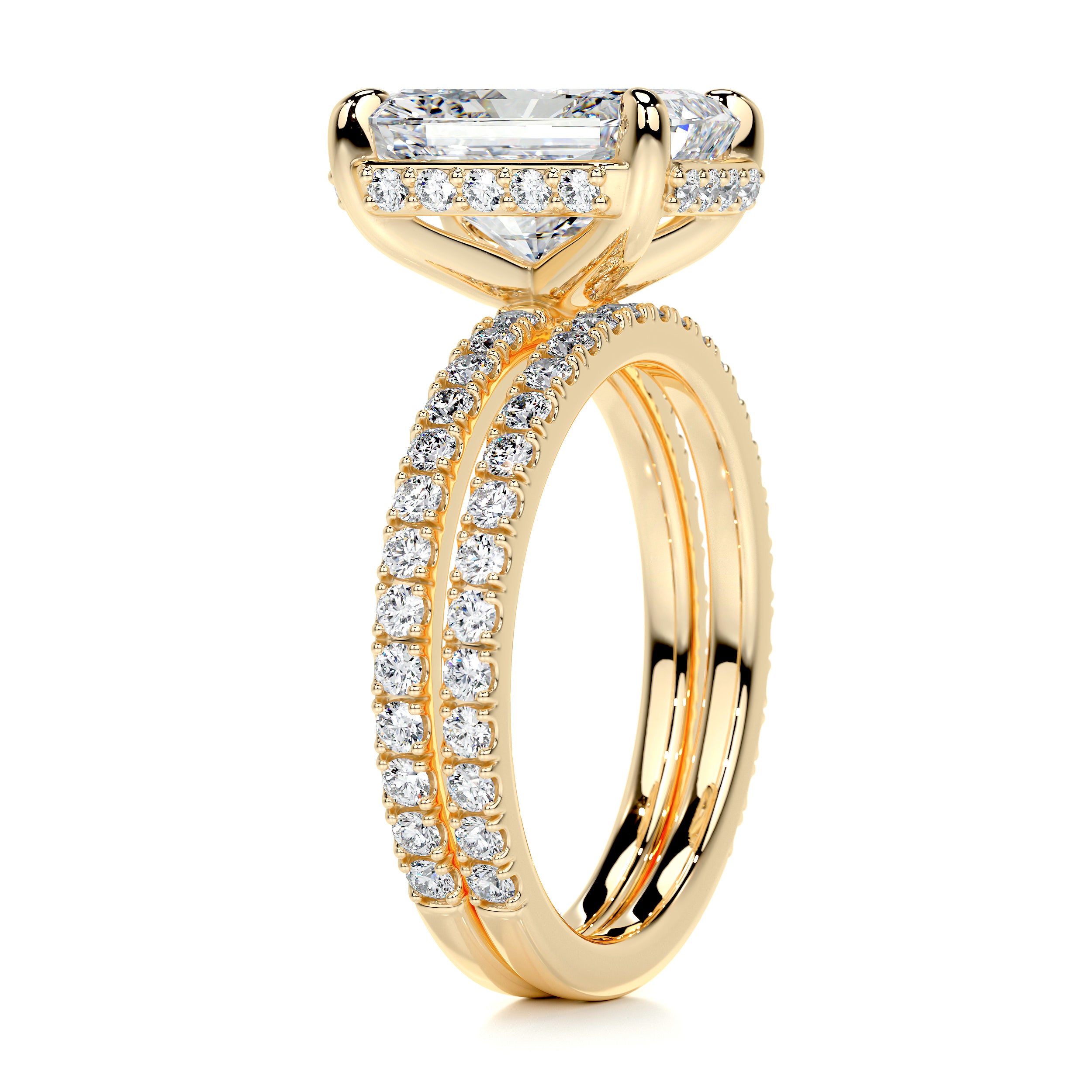 Luna Diamond Bridal Set -18K Yellow Gold、mySite、hinf8tx79