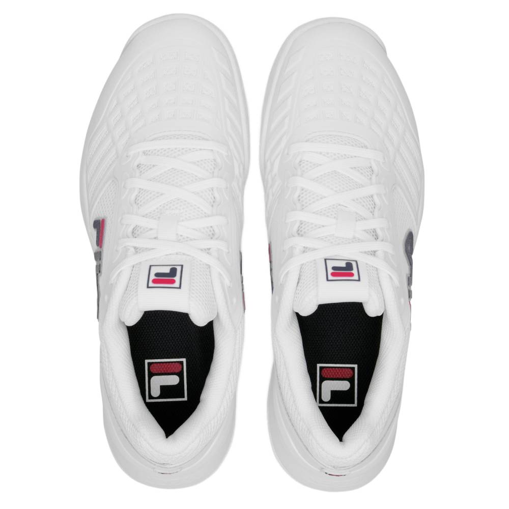 Fila Axilus 3 Women's Tennis Shoe (White/Navy)