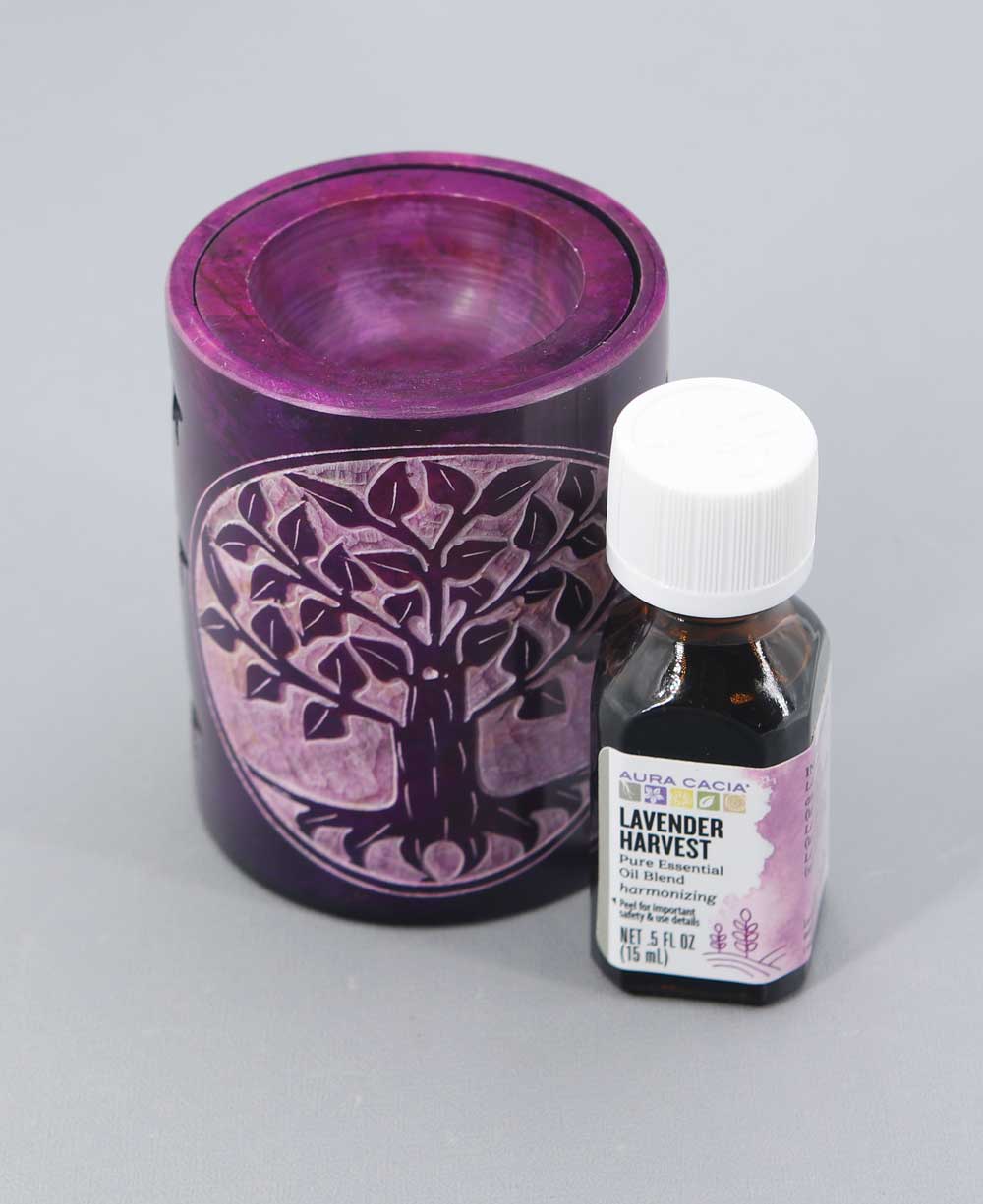 Purple Tree of Life Oil Burner With Lavender Essential Oil Blend、mySite、topwebapps