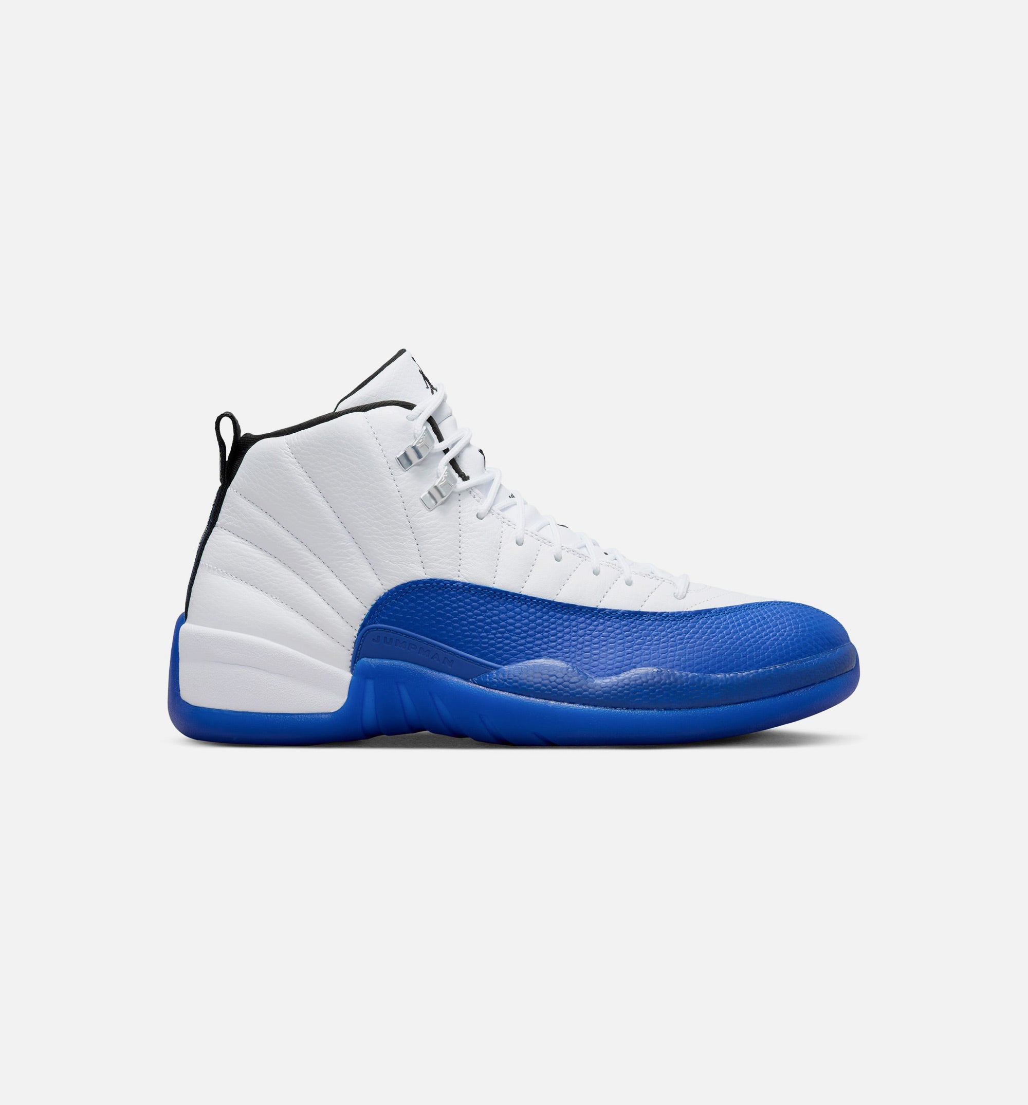 Air Jordan 12 Retro White and Game Royal Mens Lifestyle Shoe - White/Black/Game Royal、mySite、dreamappss