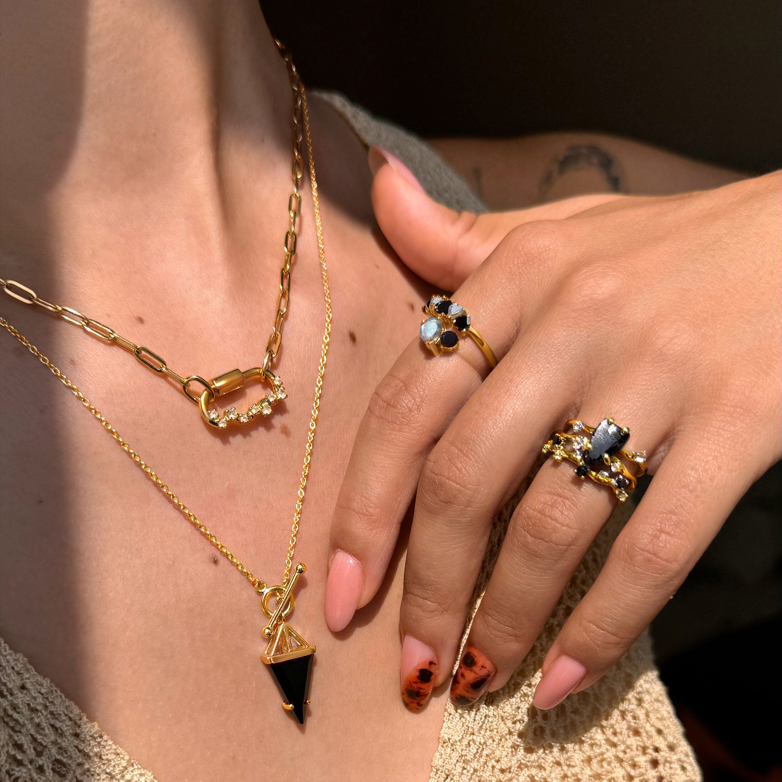 Black Obsidian Necklace - Heroine T-Lock + Free Gift Bag、mySite、hinf8tx79