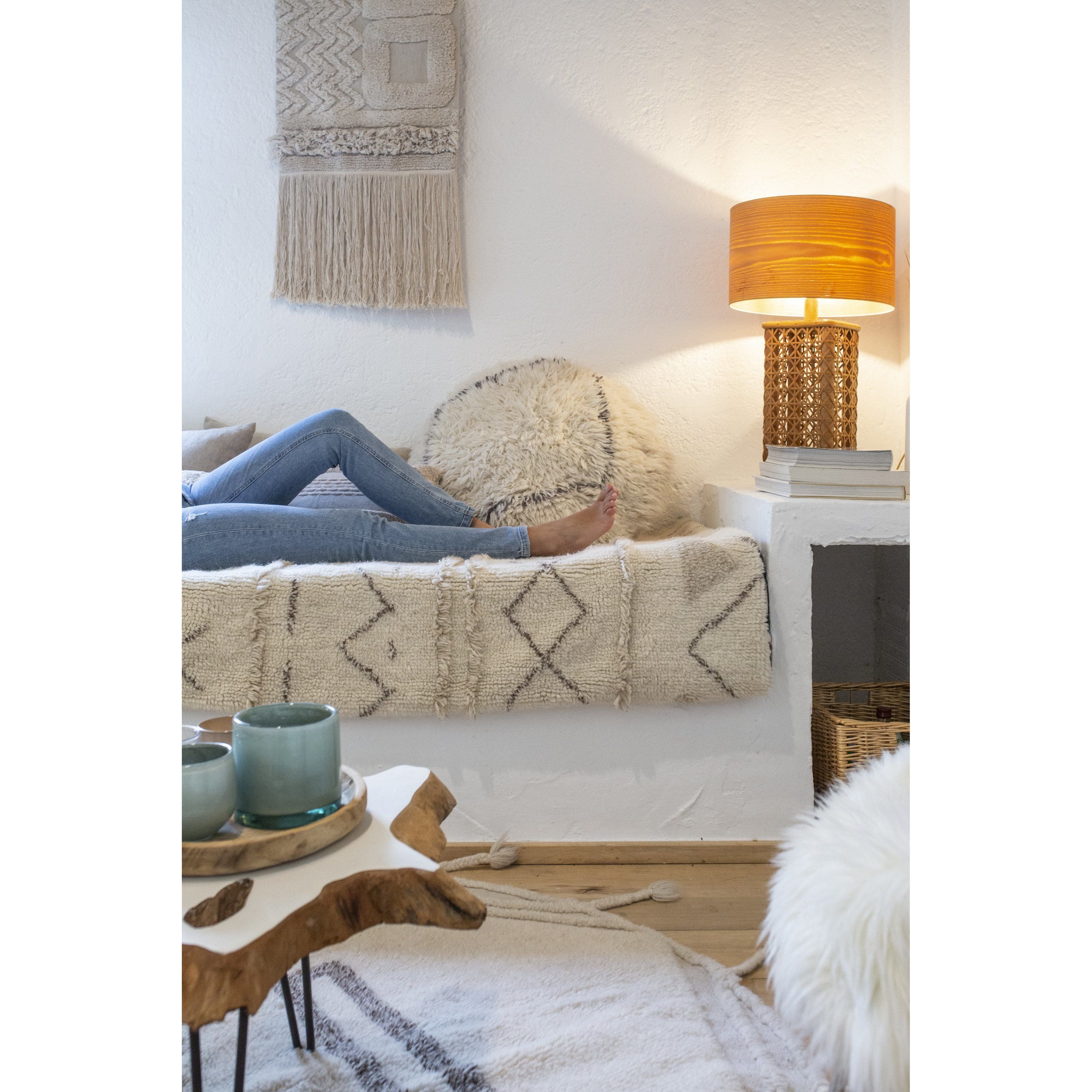 Berber Soul Wool Washable Pouffe、mySite、gigharbornorthrealestate