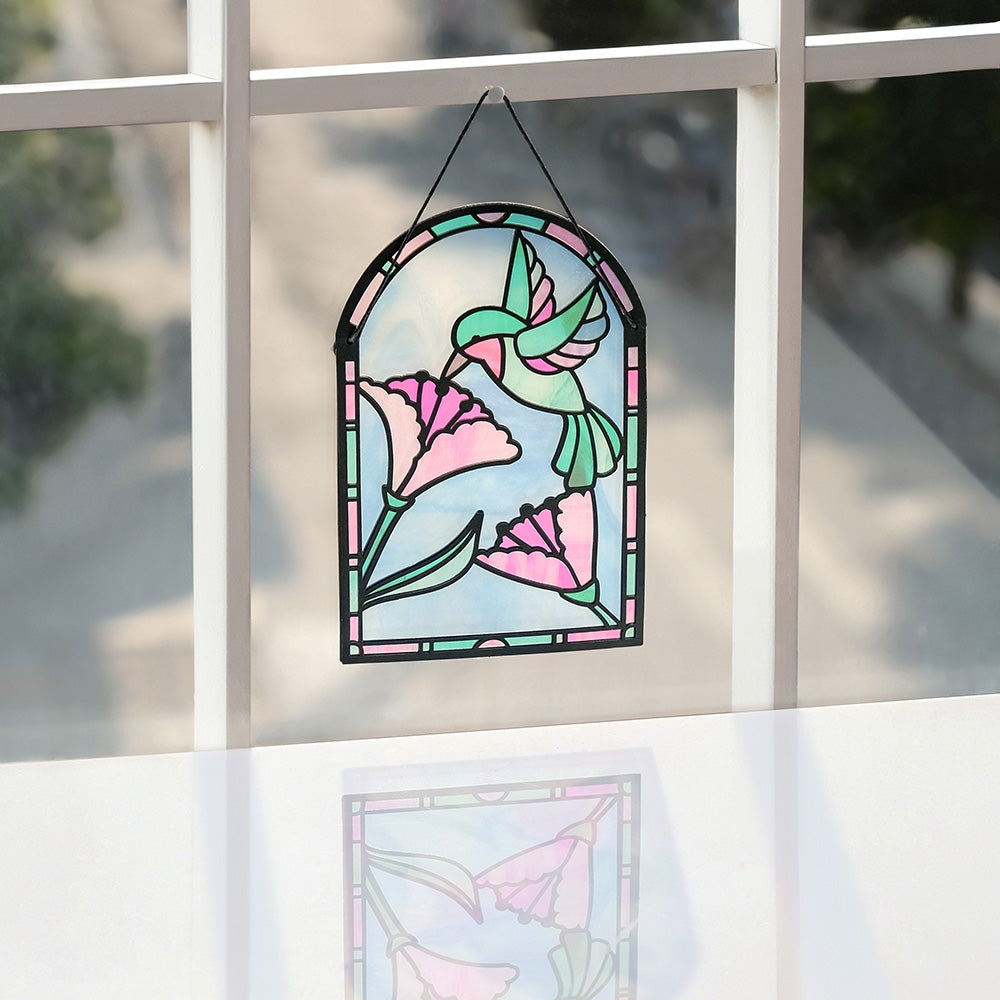 Blessing to Have a Mom Like You Hummingbird Suncatcher Card、mySite、solidvoid