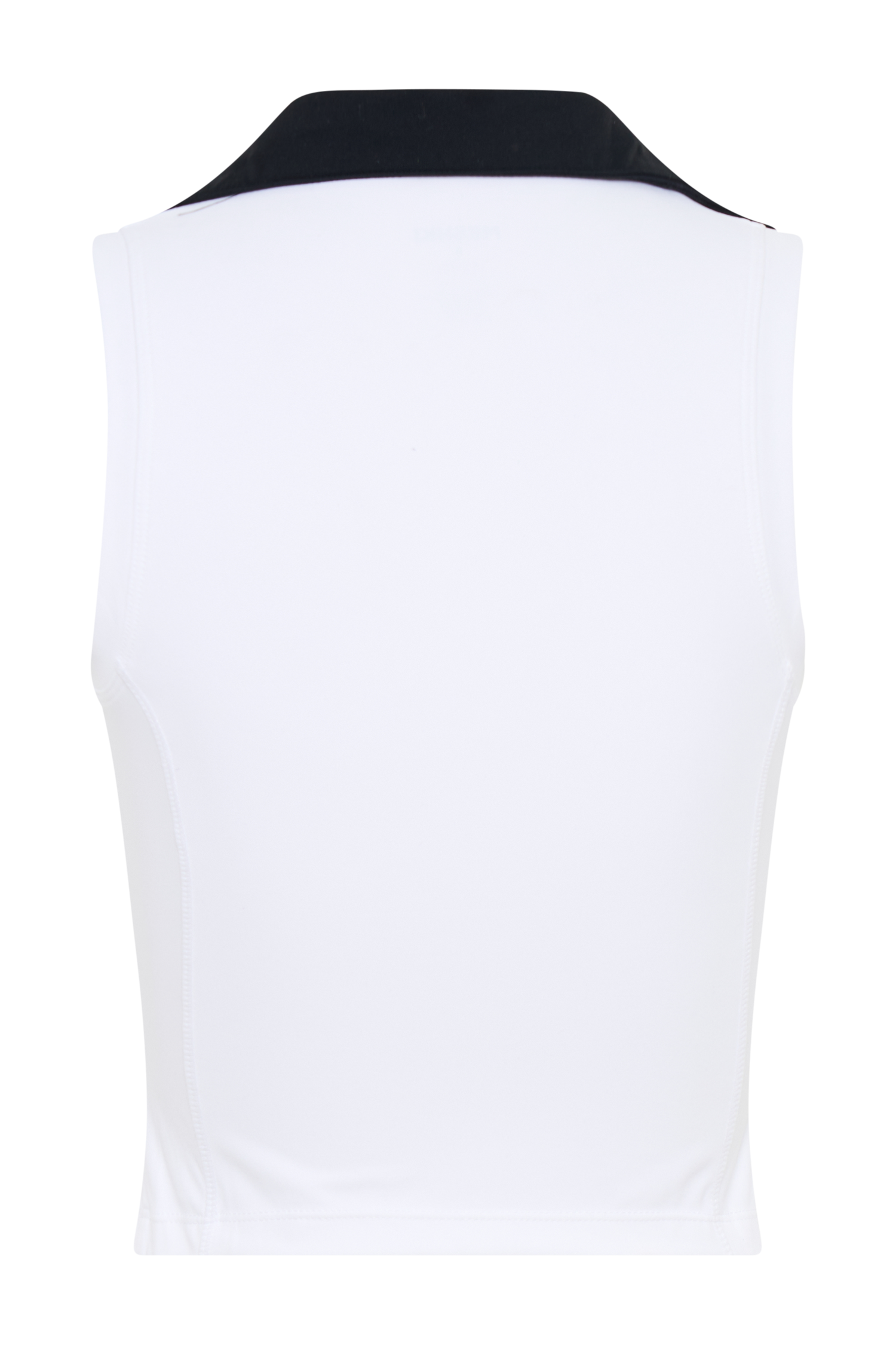 Denver Sleeveless Collared Active Top - Black/White、mySite、solidvoid