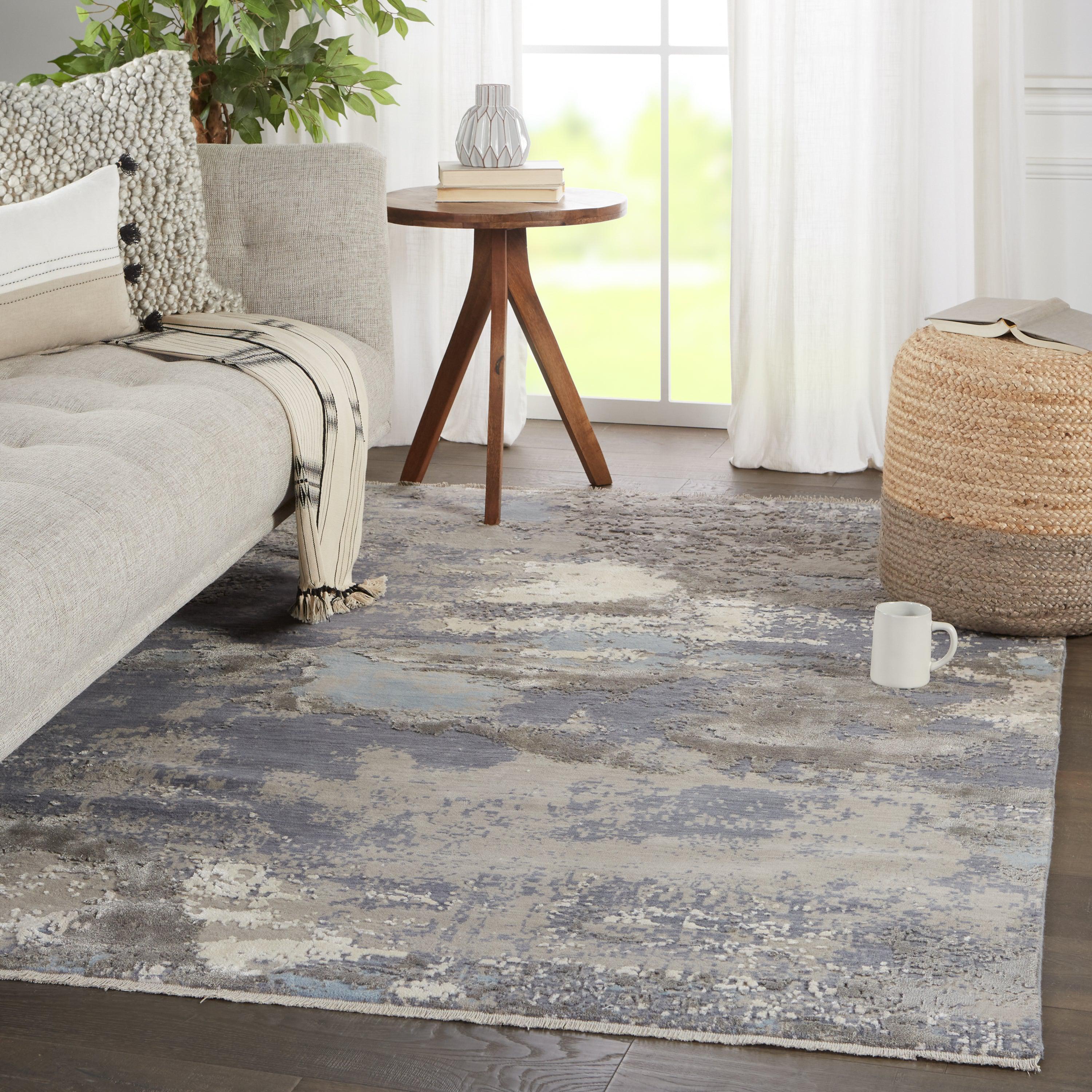 Adriatic Abstract Gray Light Blue Area Rug、mySite、gigharbornorthrealestate