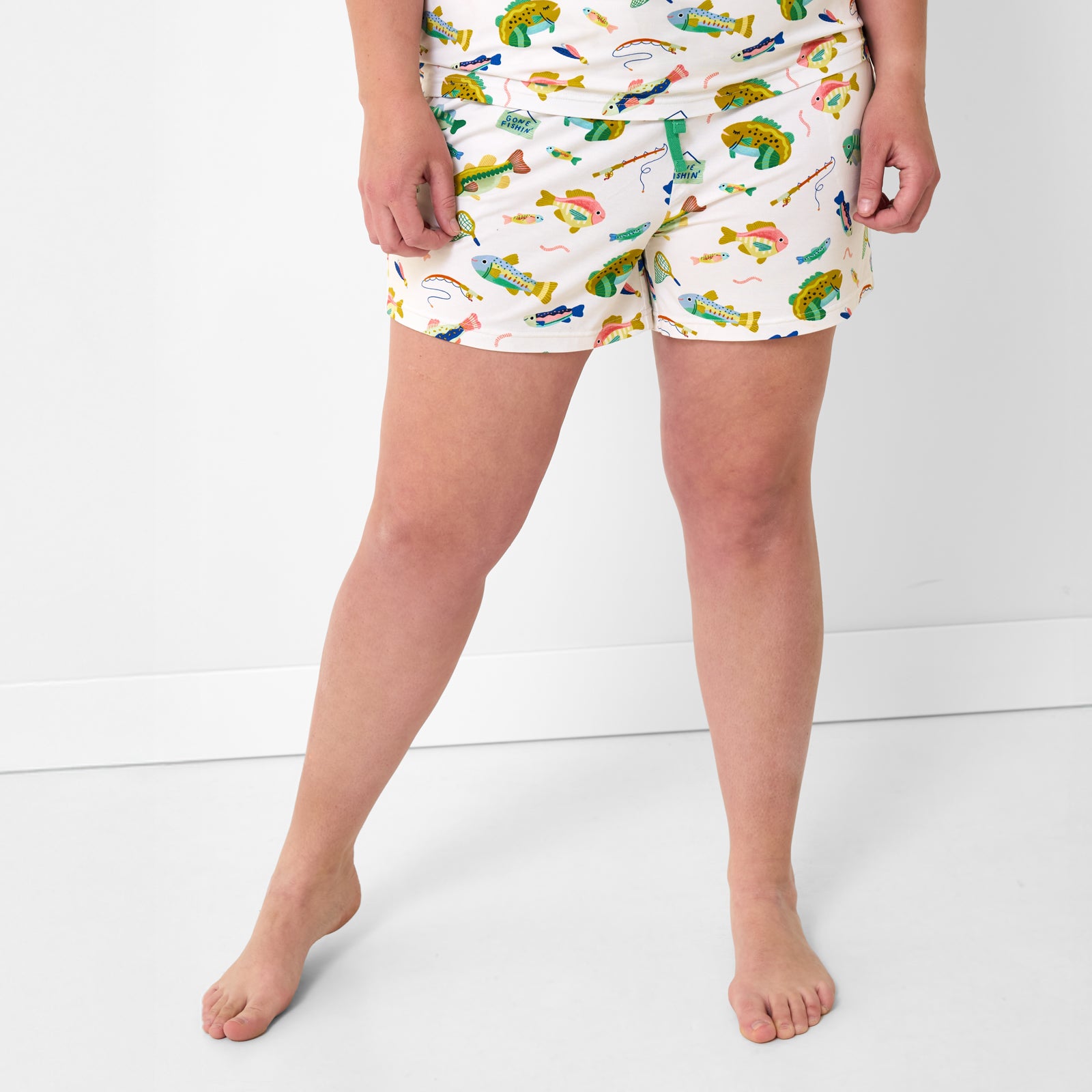  Gone Fishin' Women's Pajama Shorts、mySite、layawaytickets