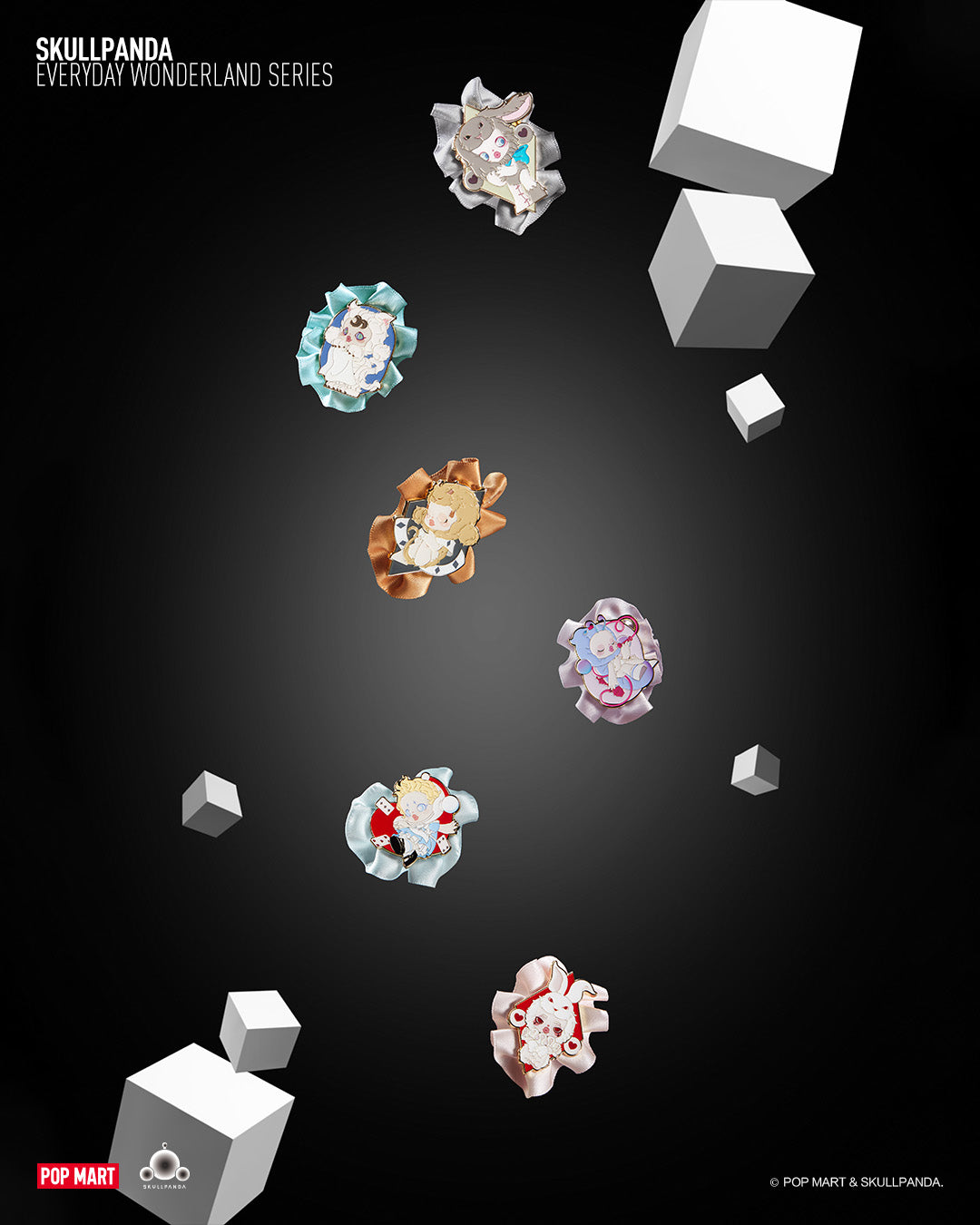  POP MART SKULLPANDA Everyday Wonderland Series - Badge Blind Box、mySite、greenlandpopulation