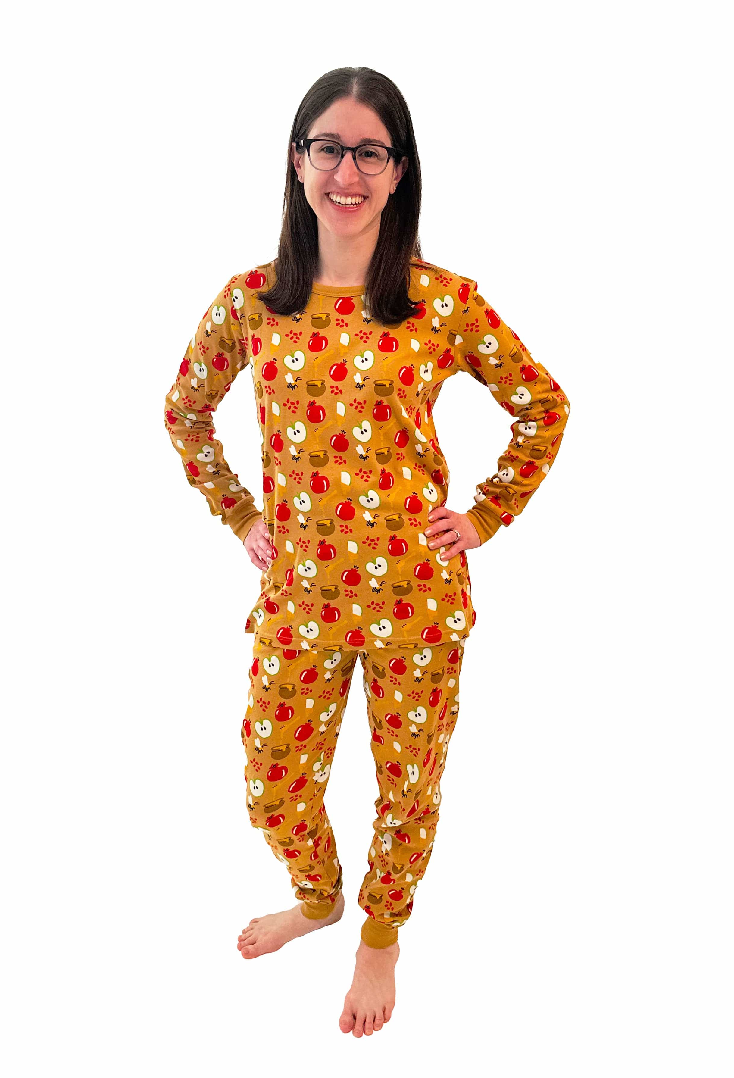 Adults Rosh Hashanah Apples & Honey Pajamas - (Unisex Sizes S - XXL)、mySite、topwebapps