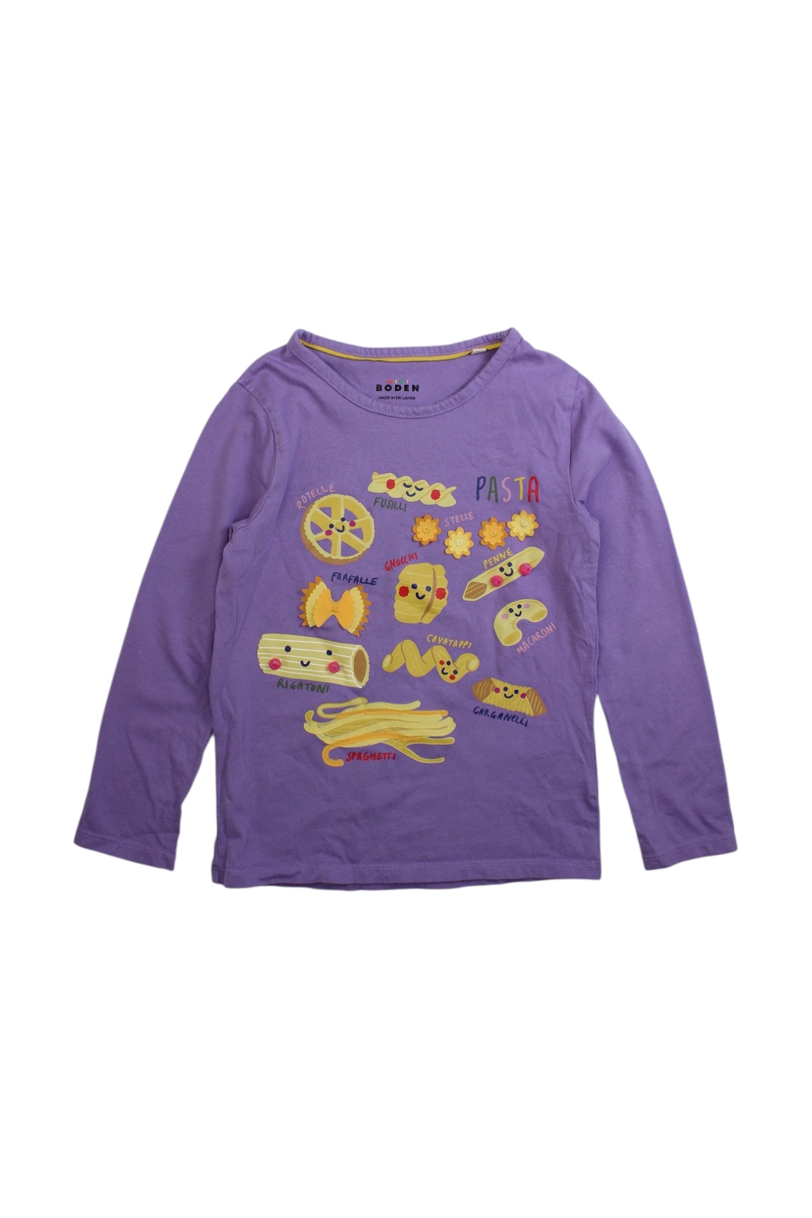 Boden Pasta Themed Long Sleeve Top - Size 7-8Y、mySite、g9winljtr