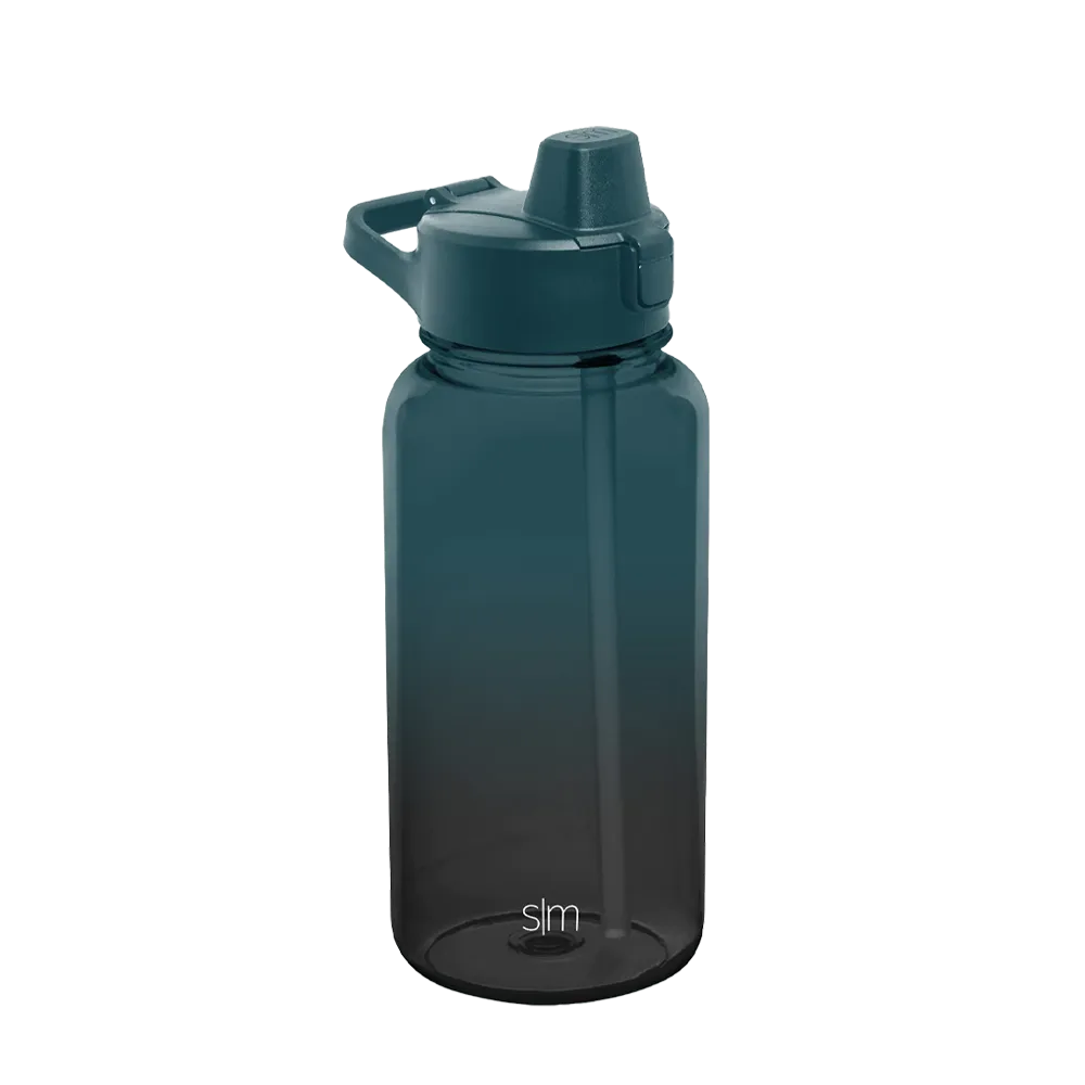 Simple Modern Plastic Summit Water Bottle 32 oz Straw Lid、mySite、noshort
