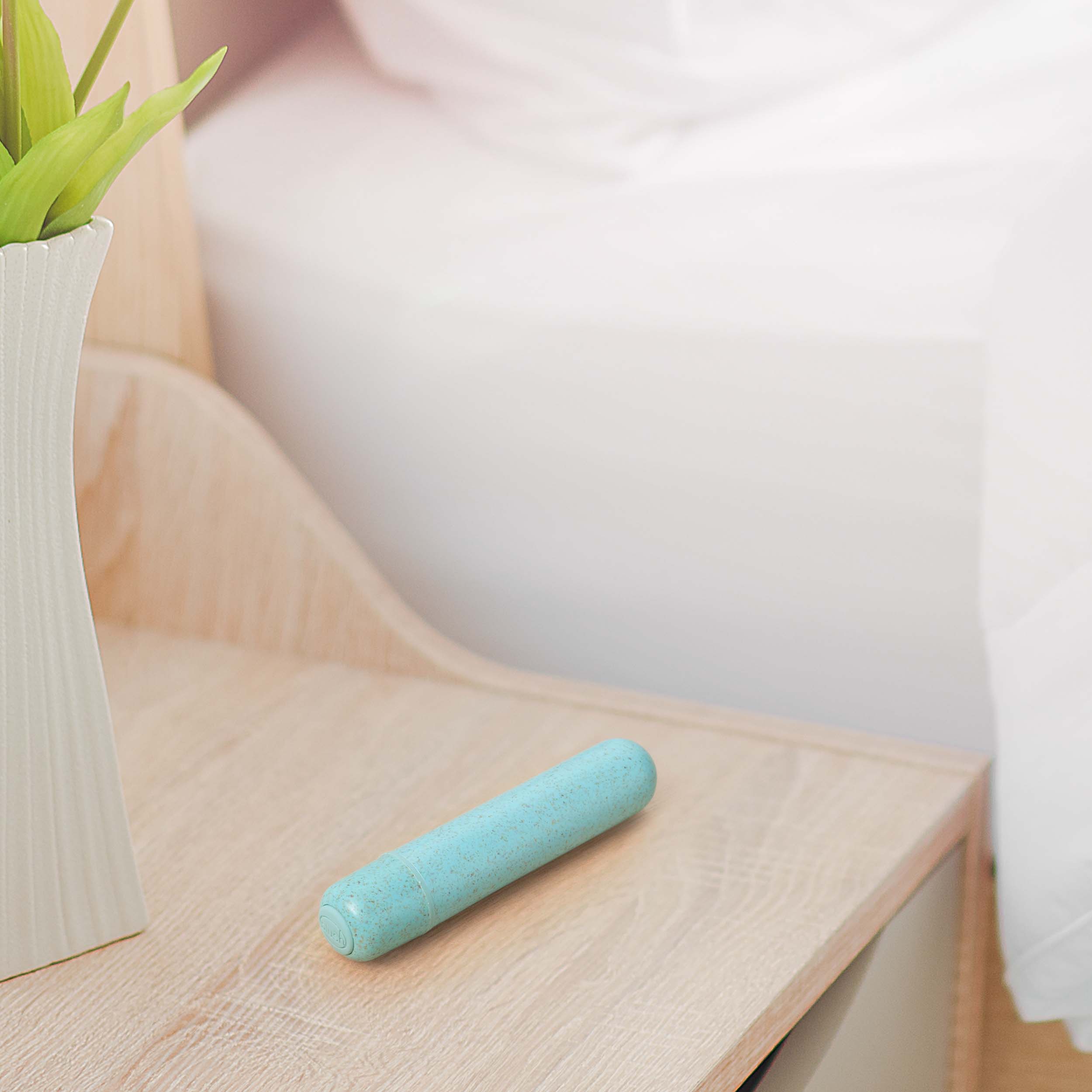 Gaia® By Blush | Eco Bullet: Plant-Based 4 Smooth Waterproof Bullet Vibrator in Aqua - Made from Sustainable BioFeel™、mySite、bottomscart