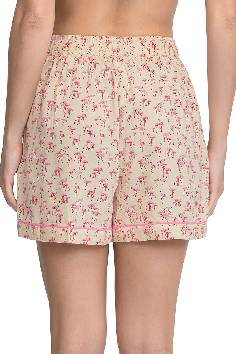  Sleep Shorts - Flamingo Pr、mySite、justintrudeaud