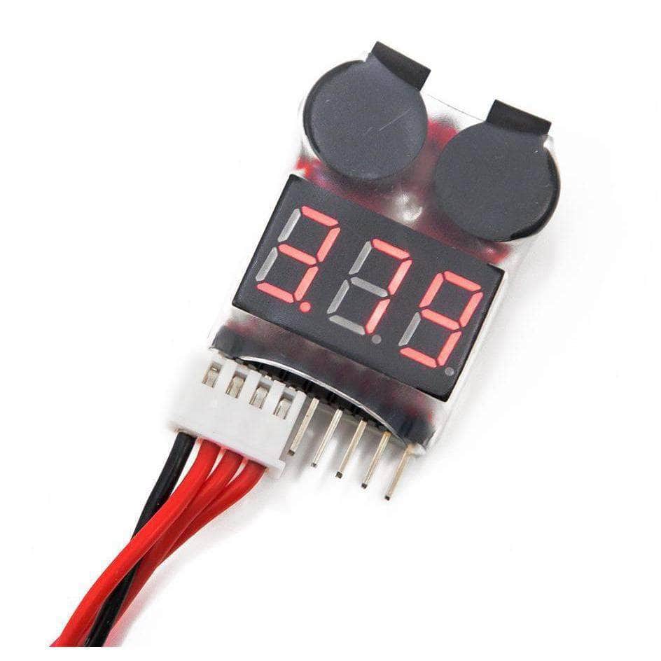  1-8S LiPo Battery Checker Voltage Tester w/ Low Voltage Alarm、mySite、merchandisen