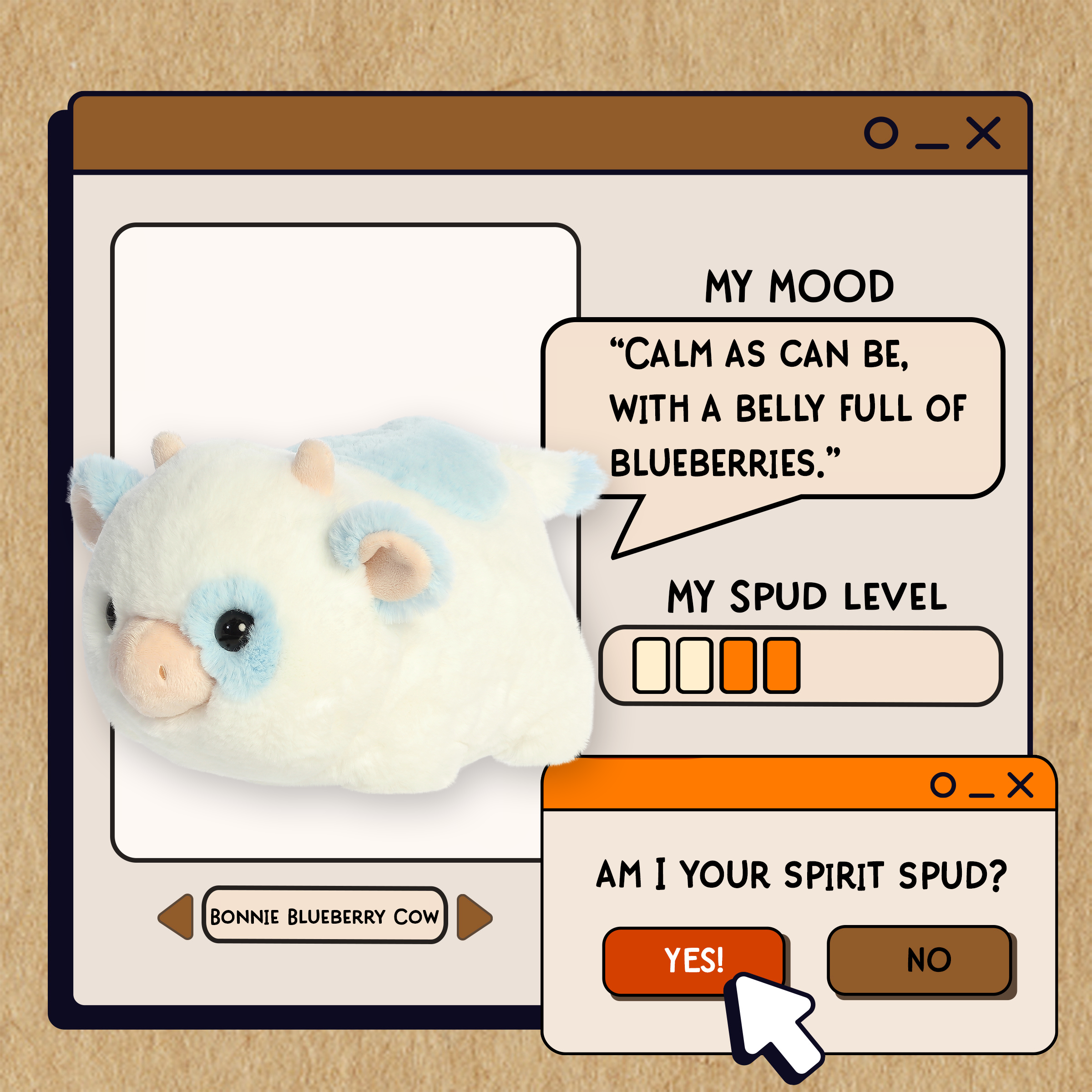 Aurora® - Spudsters™ - 10 Bonnie Blueberry Cow™、mySite、g9winljtr