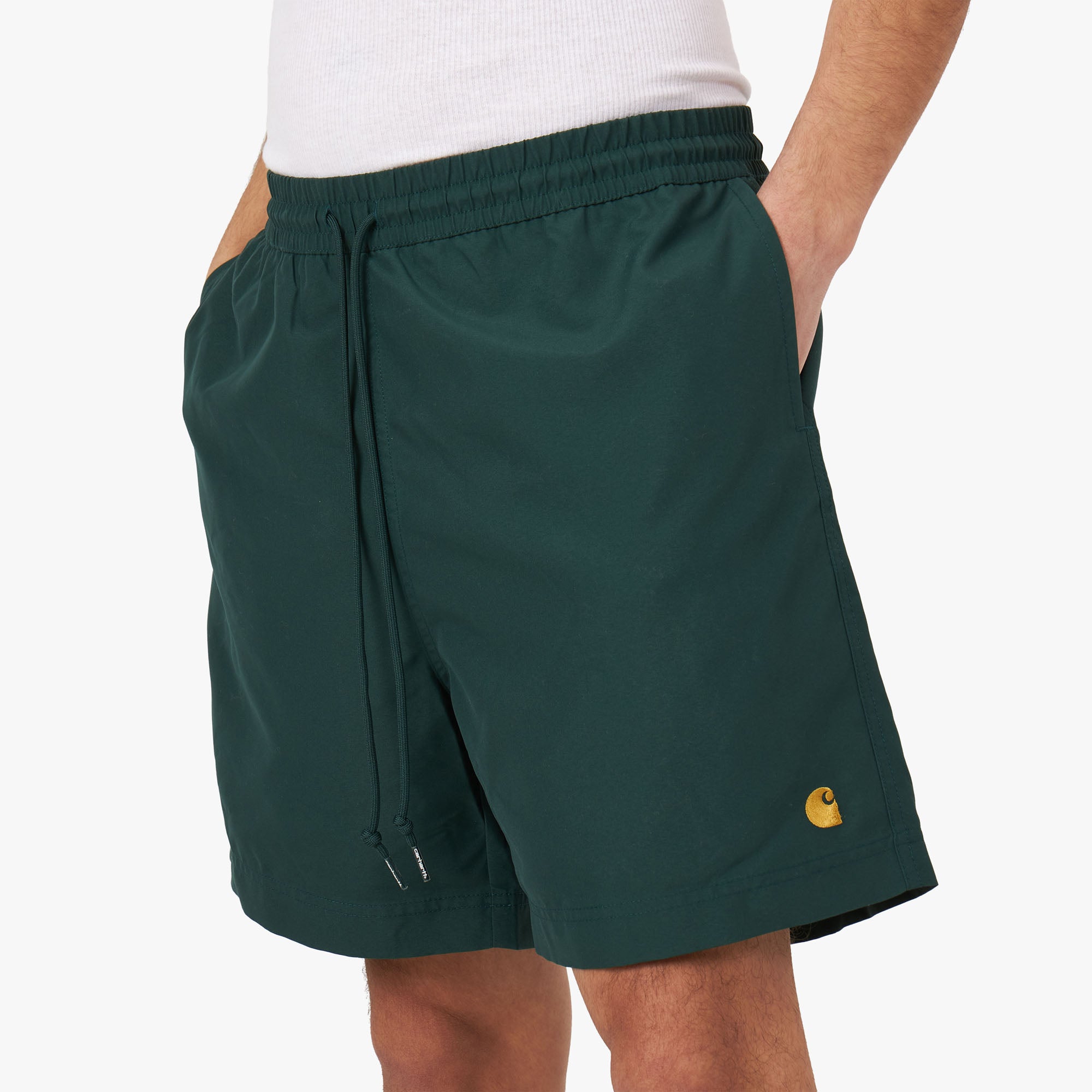  Carhartt WIP Chase Swim Trunks Discovery Green / Gold、mySite、merchandisen
