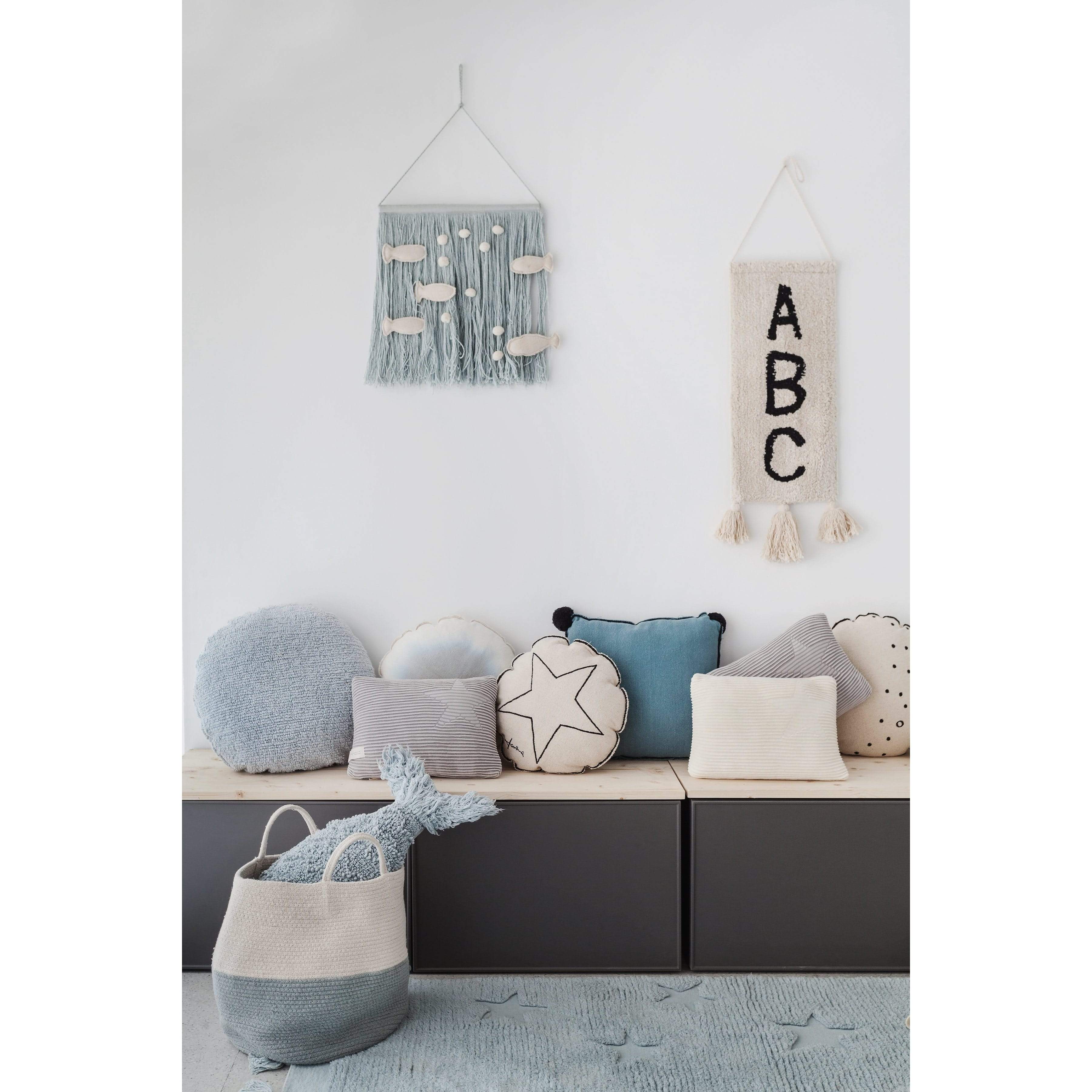 Baby Fish Aqua Blue Cushion、mySite、gigharbornorthrealestate