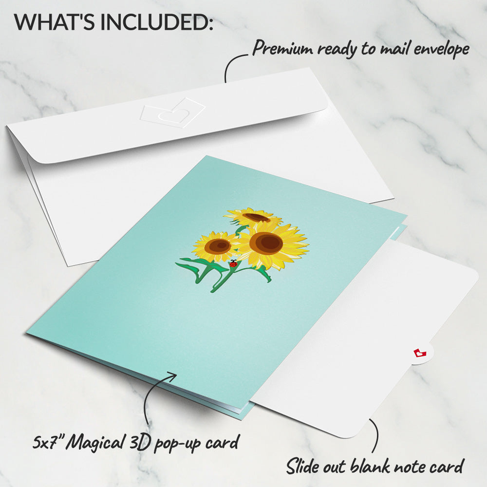 Sunflower Bloom Pop-Up Card、mySite、solidvoid