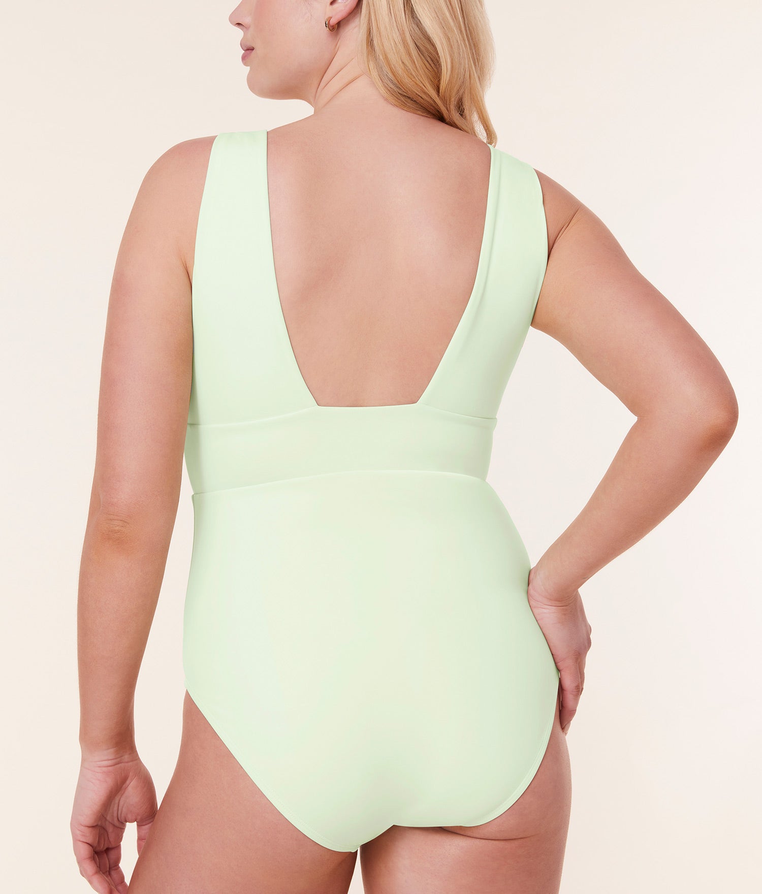  The Mykonos One Piece - Eco Nylon - Pistachio - Long Torso、mySite、ashleygrahame
