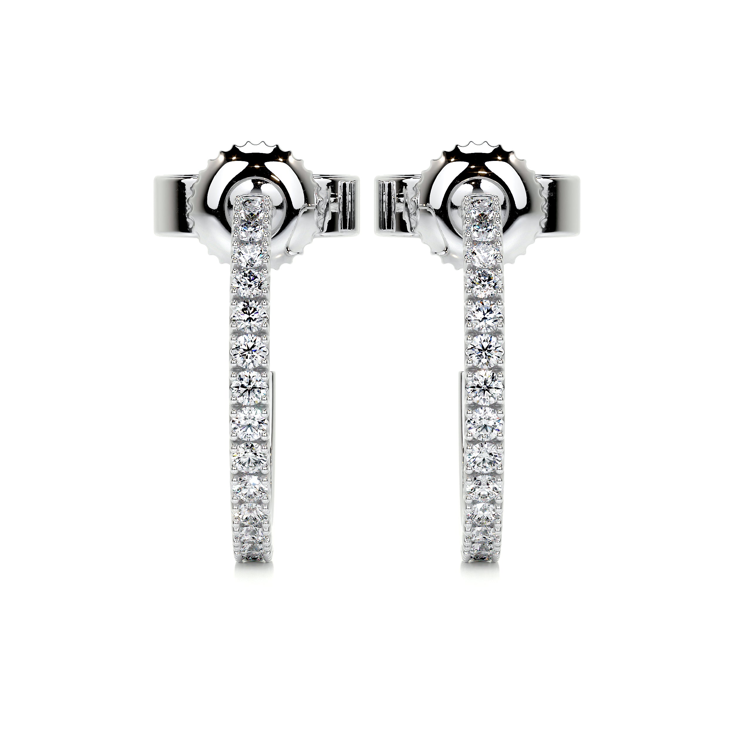 Nicole Diamond Earrings (0.50 Carat) -18K White Gold、mySite、hinf8tx79