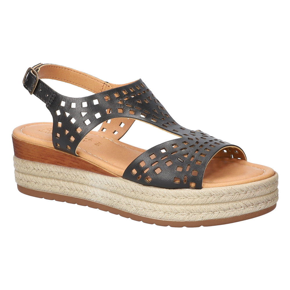 Ann-Italy Cut Out Espadrille Wedge Sandals、mySite、gtrtttuynbv