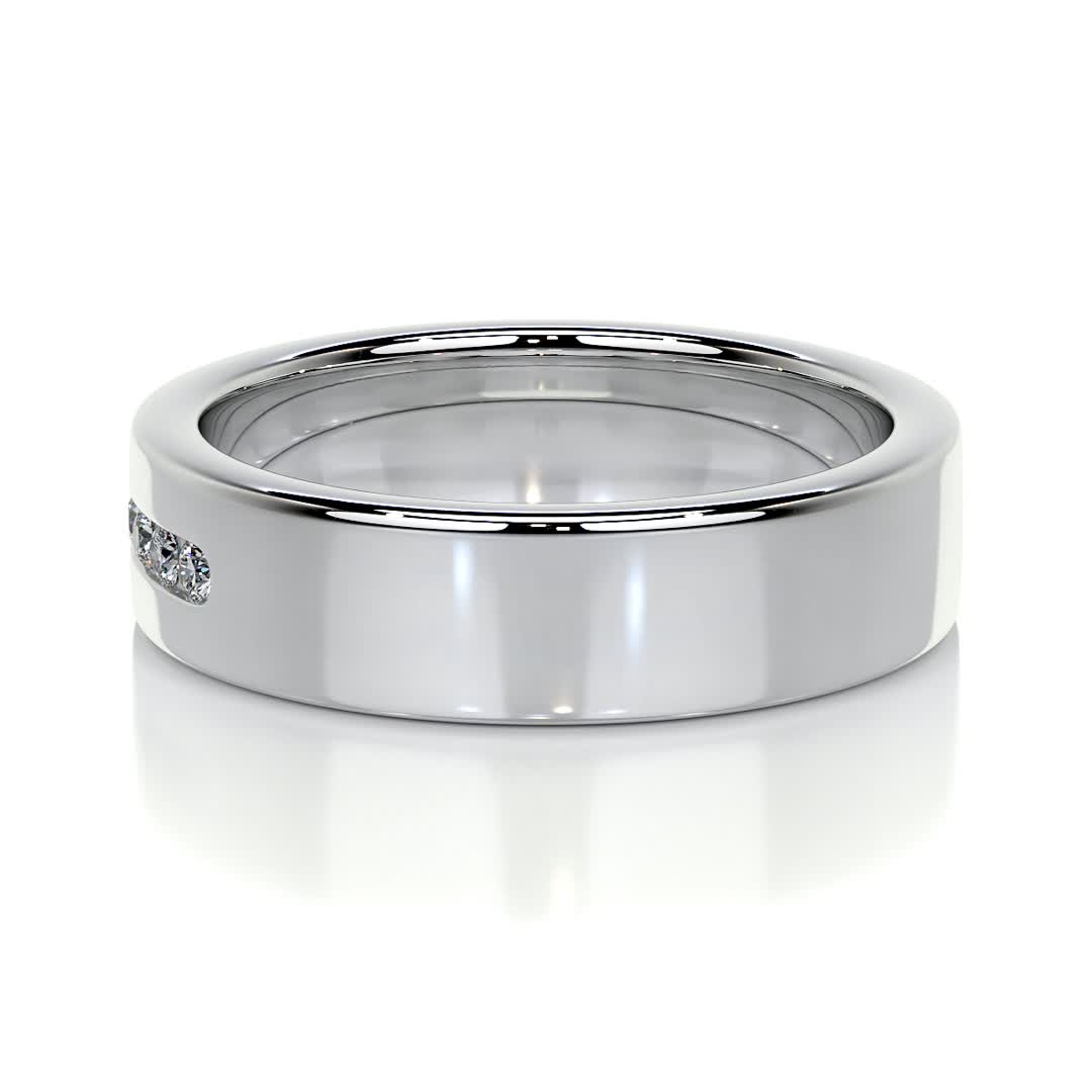 Nicky Wedding Band (0.20 Carat) -18K White Gold、mySite、hinf8tx79