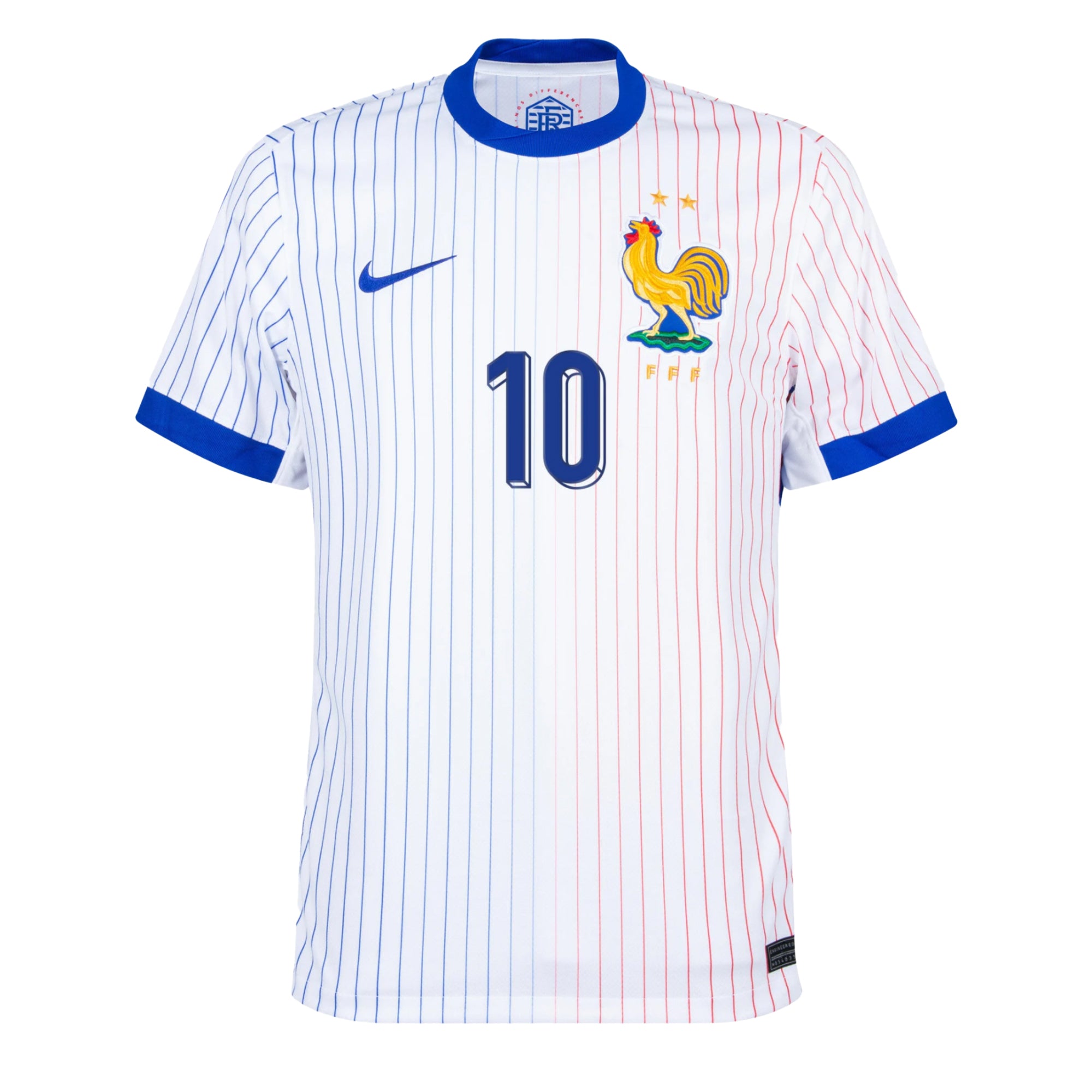 Nike Men's France 2024/25 Dri-Fit ADV Away Jersey w/ Mbappe # 10 Printing、mySite、bottomscart