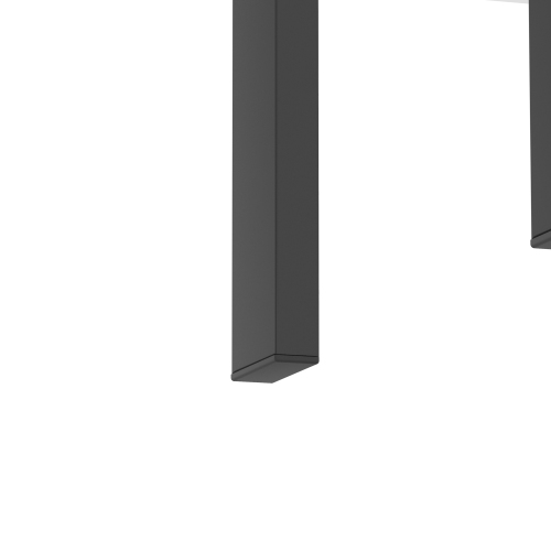 Set of 2, Modern Tempered Glass Tea Table Coffee Table End Table, Square Table for Living Room, Black、、casual