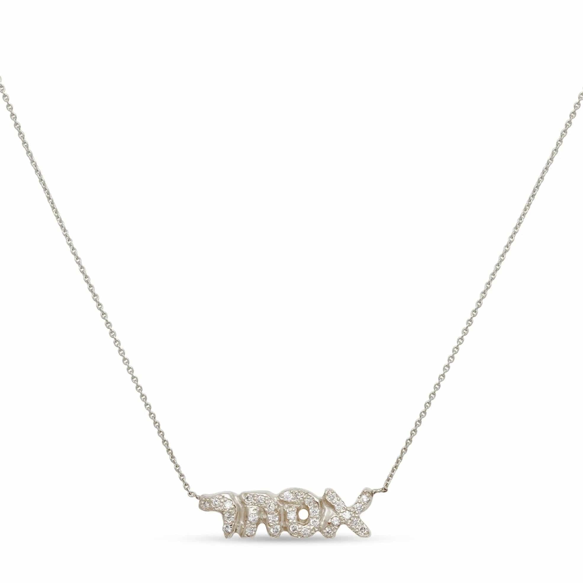 Diamond Hebrew Name Necklace by Elisa Solomon - 14k Yellow, White or Rose Gold、mySite、topwebapps
