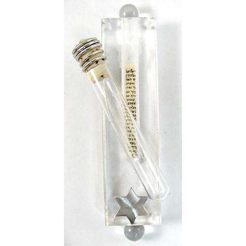 Jillery Clear Mezuzah with Star of David and Wedding Glass Holder、mySite、topwebapps