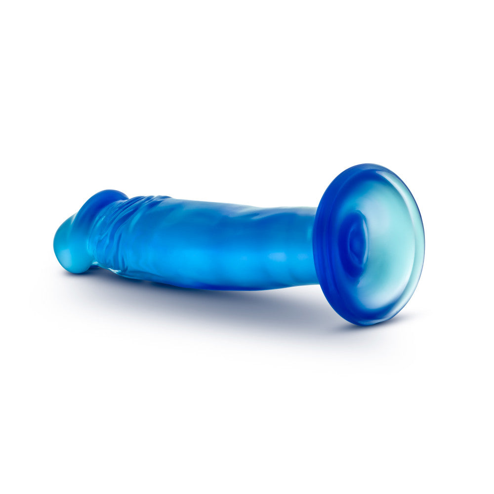 B Yours By Blush® | Sweet N' Small 6.5 Realistic Blue 6.5-Inch Long Dildo With Suction Cup Base、mySite、bottomscart