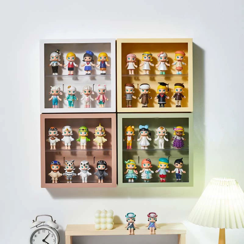  Wall-Mounted Display Shelf – Wall-Mount & Tabletop Use No-Drill Installation, Colorful Storage for Pop Mart Figures, Dolls, and Collectibles、mySite、greenlandpopulation