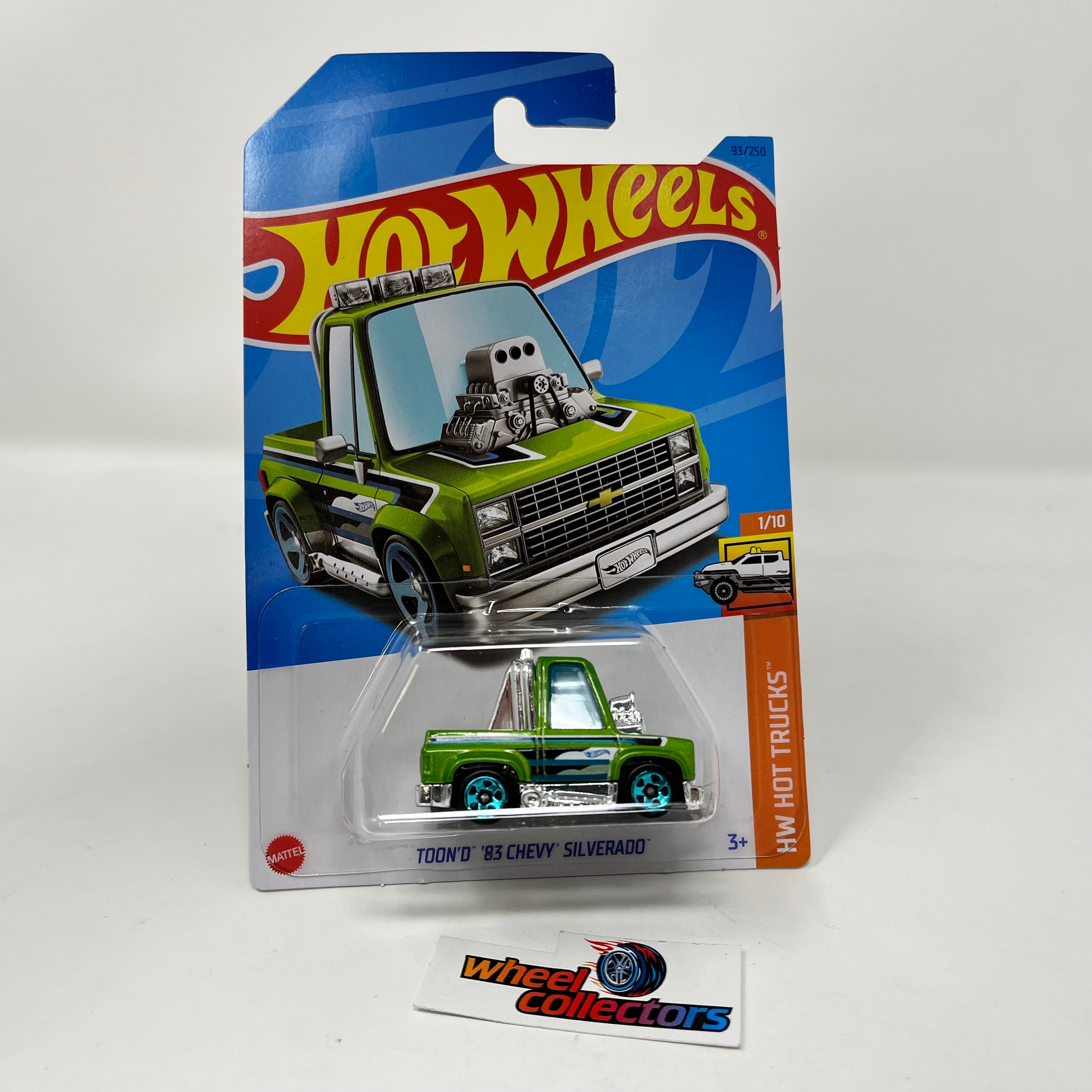 Toon'D '83 Chevy Silverado #93 * Green * 2023 Hot Wheels Case E、mySite、hgirdovlk