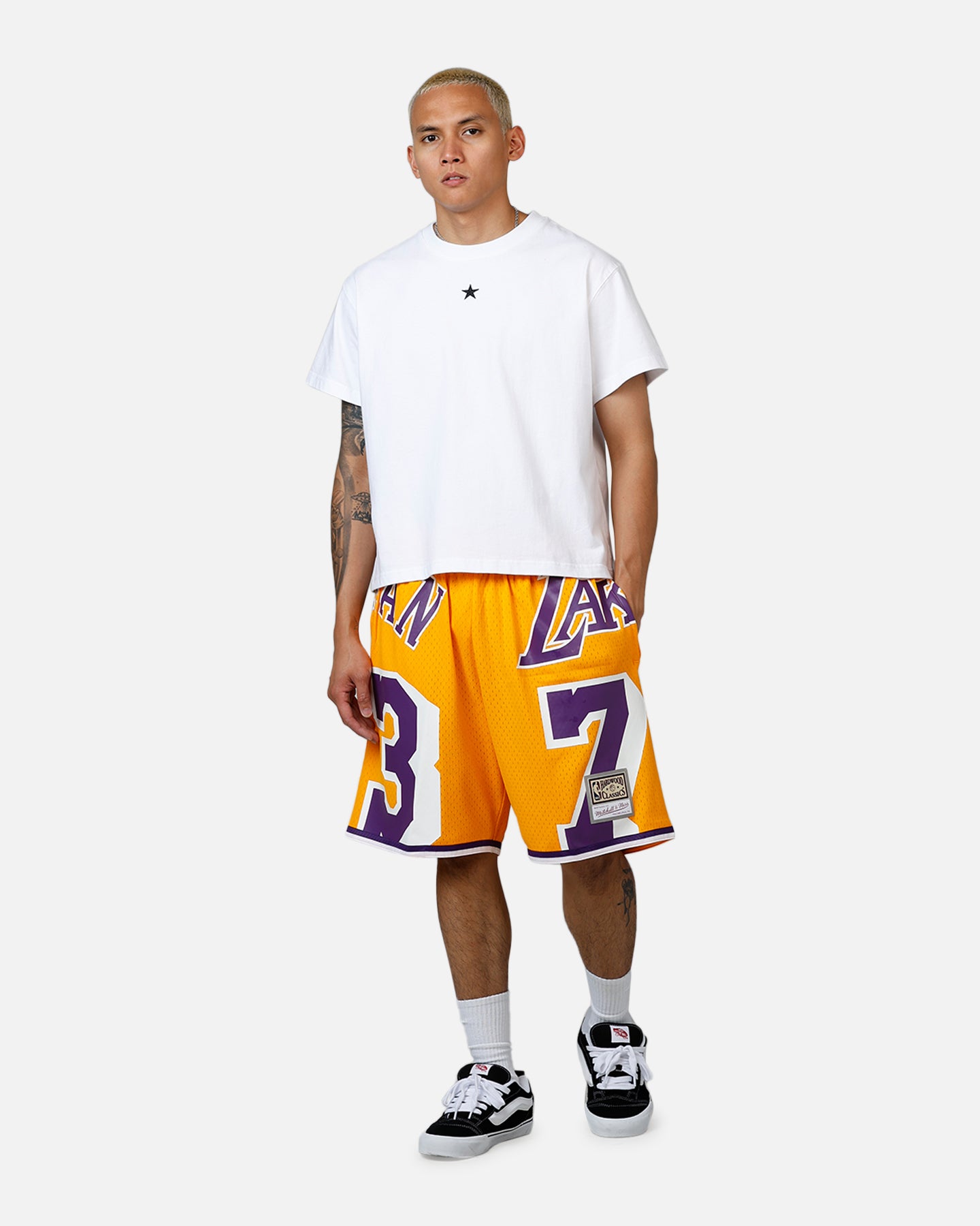Mitchell & Ness Los Angeles Lakers Dennis Rodman Maxxed Out Shorts Yellow/Purple、mySite、zt4zffjzw