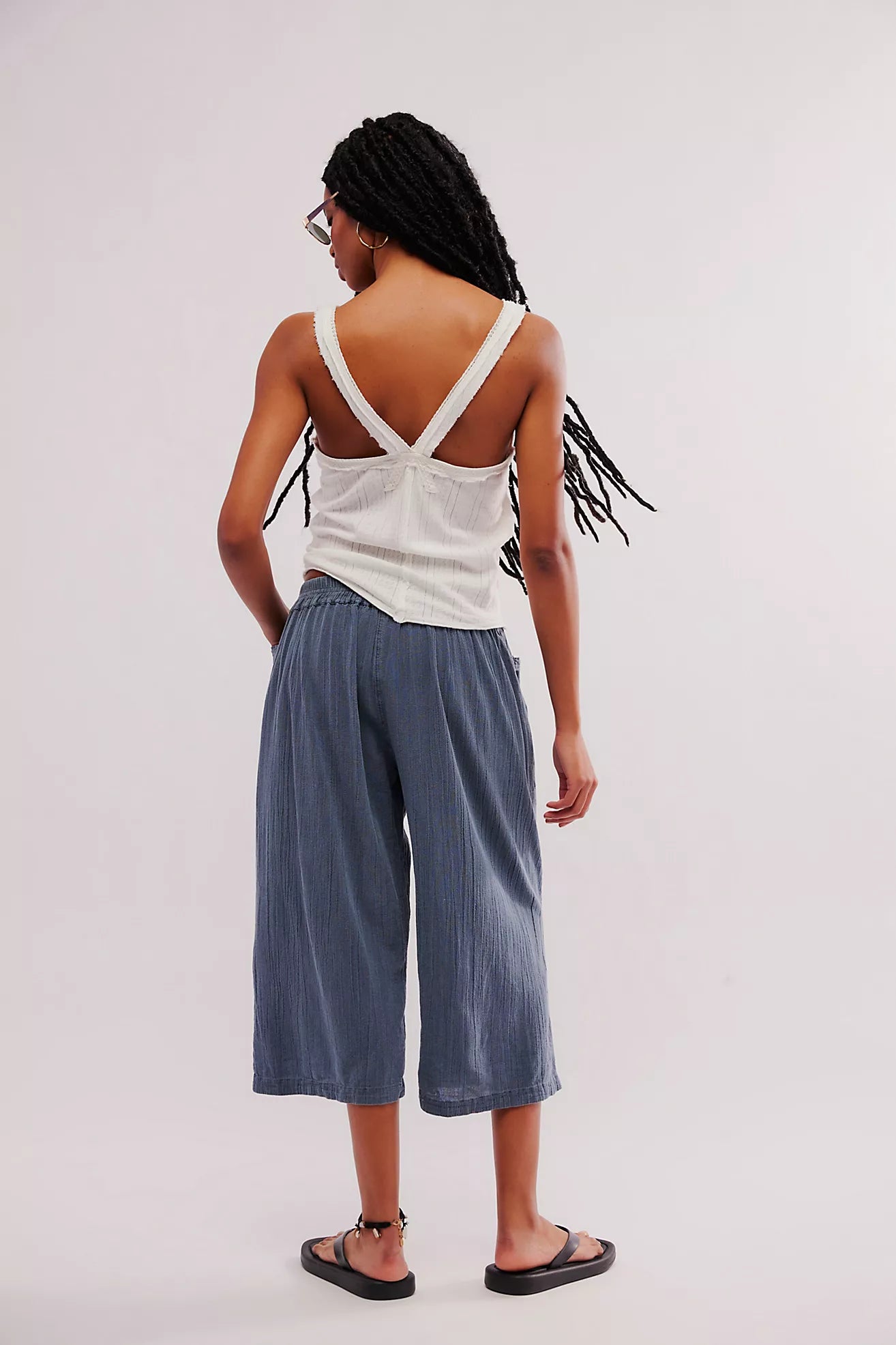 We The Free People Gianna Ruched Gaucho Pull On Pants、mySite、garagedoors4me